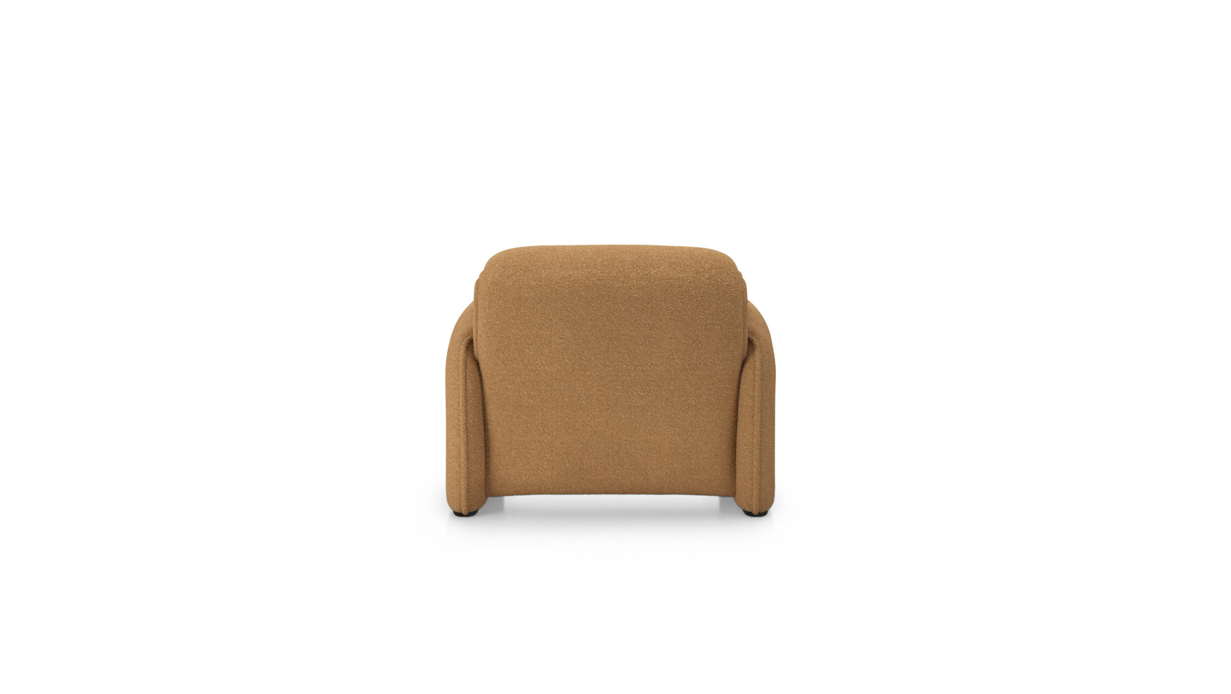 Back view of the Maralunga Poltrona Armchair 675 5 A1 by Vico Magistretti, designed by Vico Magistretti, available online in Canada. Made by Archetype Forms.