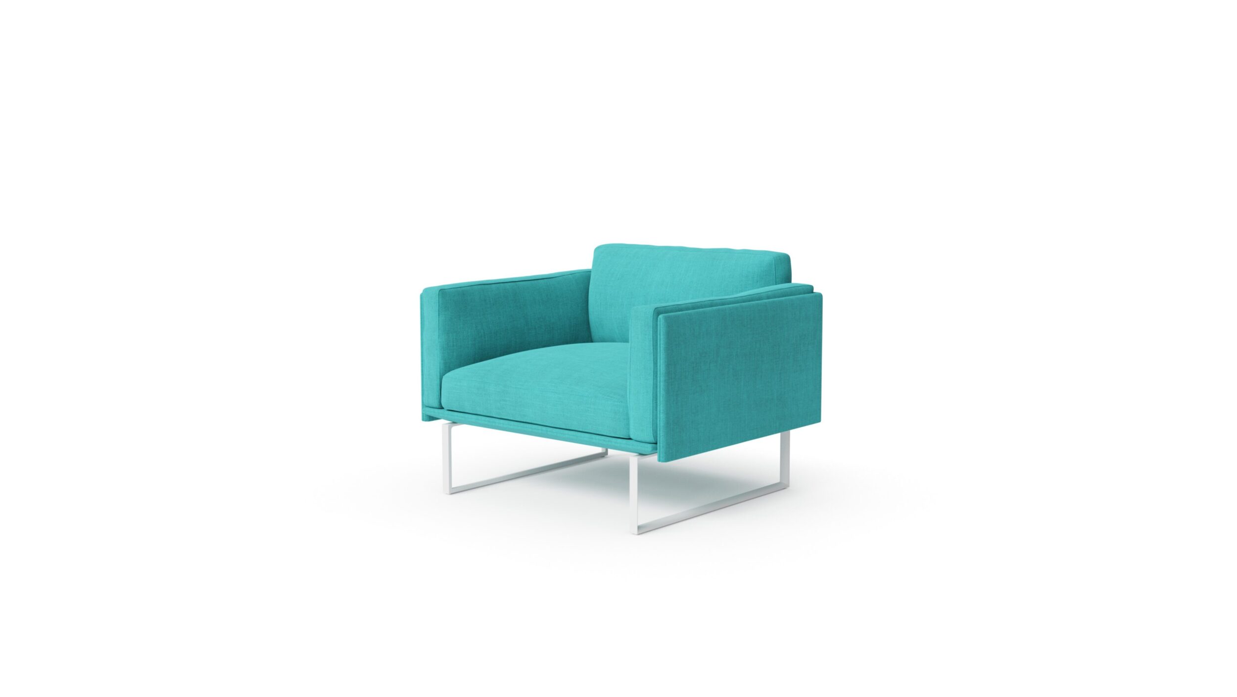 Front angle view of the 202-203 01 8 Otto Armchair by Pierro Lissoni, available online in Canada. Designed by Pierro Lissoni, Made by Archetype Forms.