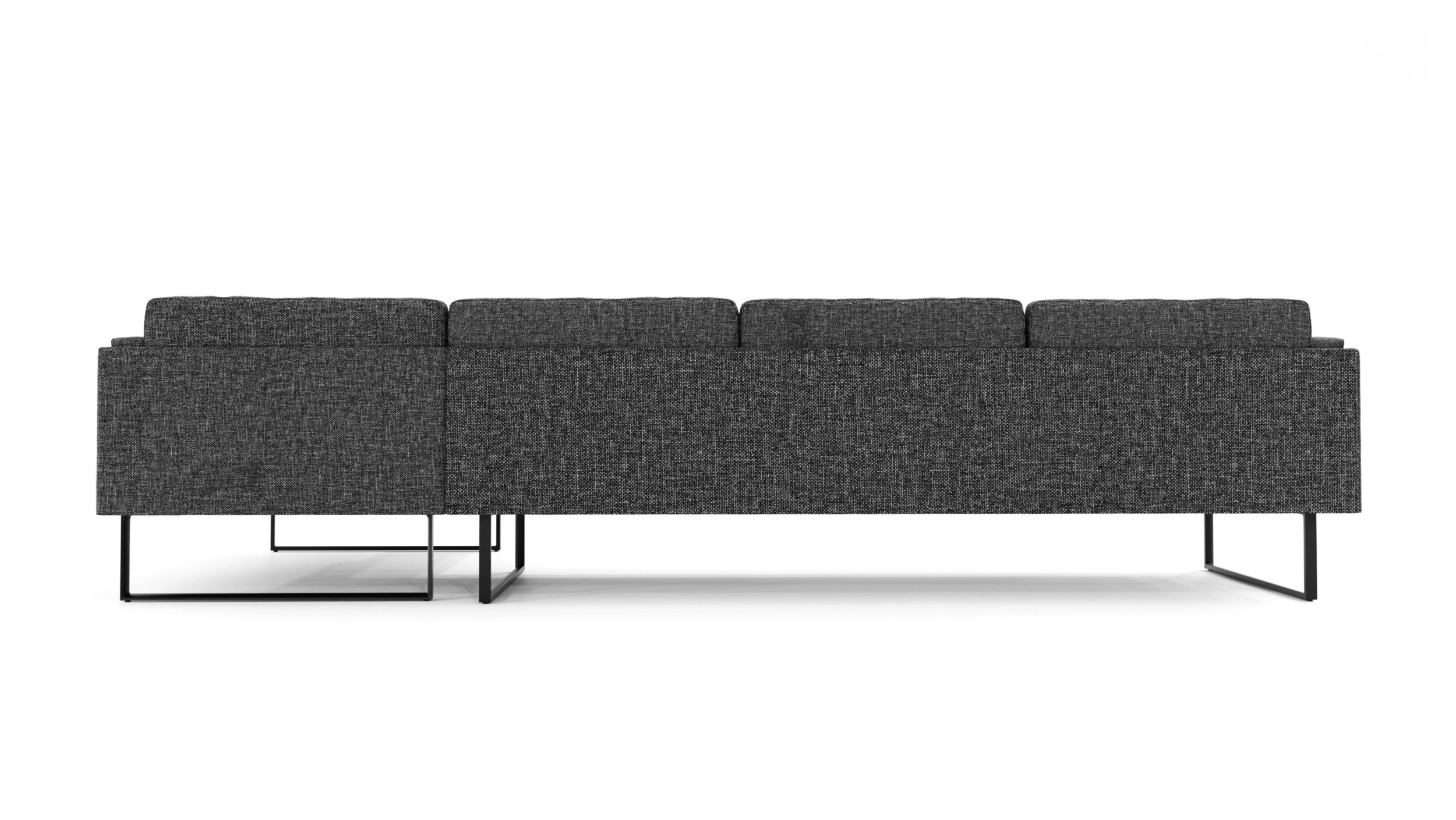 Back view of the 202-203 16 Otto Sofa Four Seater With Chaise by Pierro Lissoni, available online in Canada. Designed by Pierro Lissoni, Made by Archetype Forms.