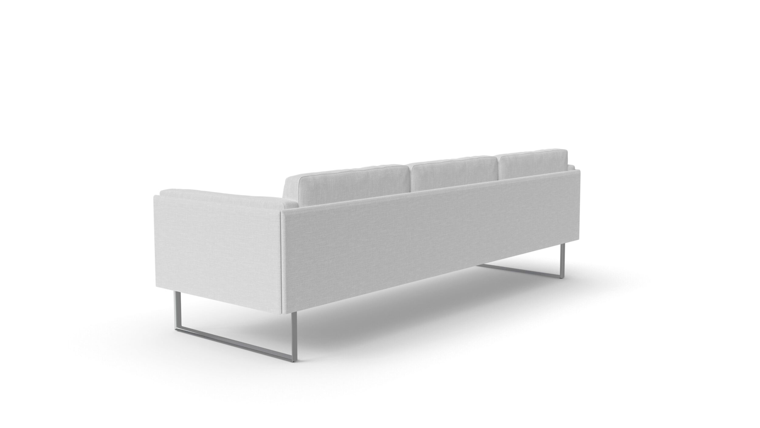 Back angle view of the 202-203 06 8 Otto 3-Seat Sofa by Pierro Lissoni, available online in Canada. Designed by Pierro Lissoni, Made by Archetype Forms.