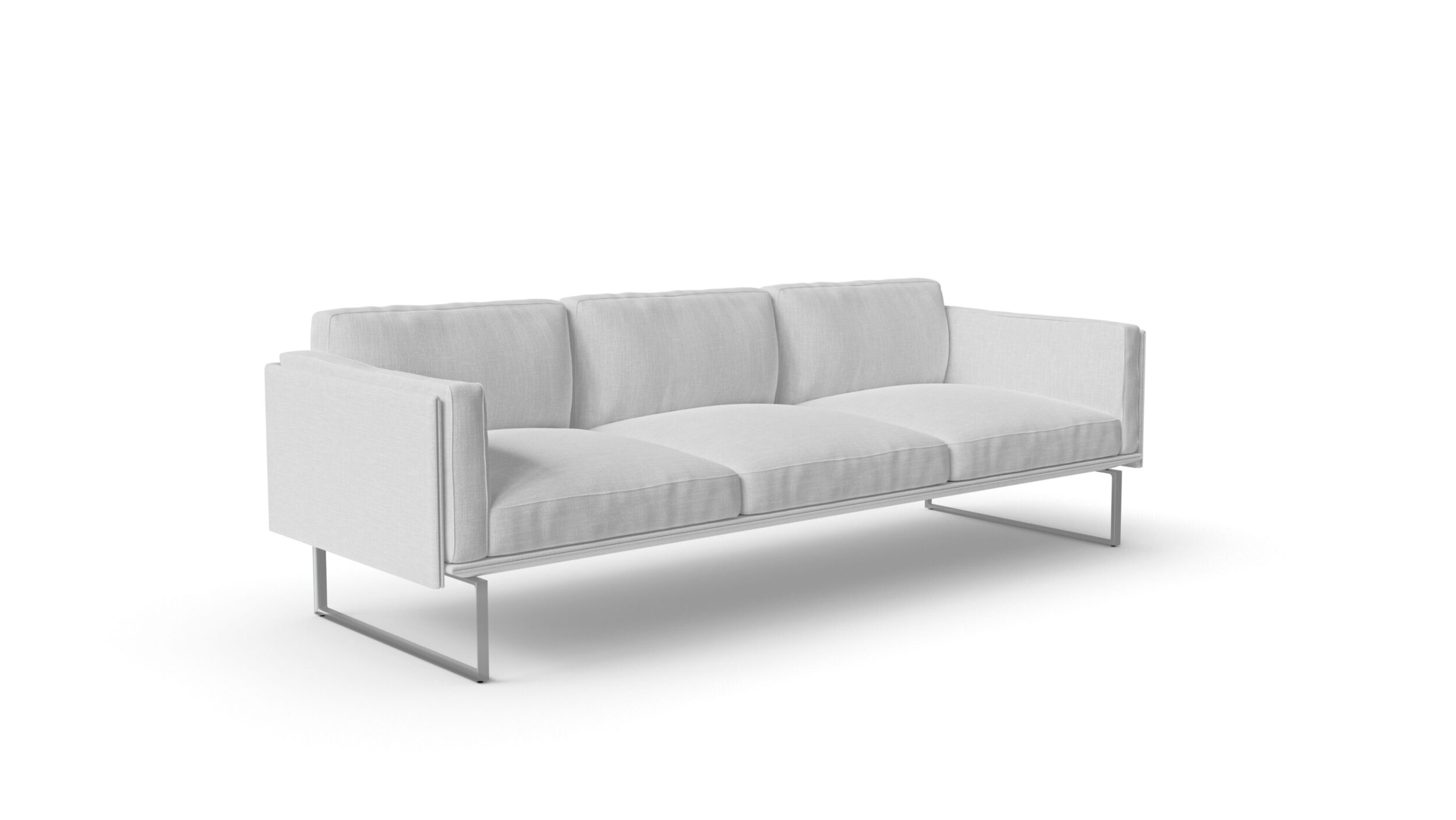 Front angle 2 view of the 202-203 06 8 Otto 3-Seat Sofa by Pierro Lissoni, available online in Canada. Designed by Pierro Lissoni, Made by Archetype Forms.