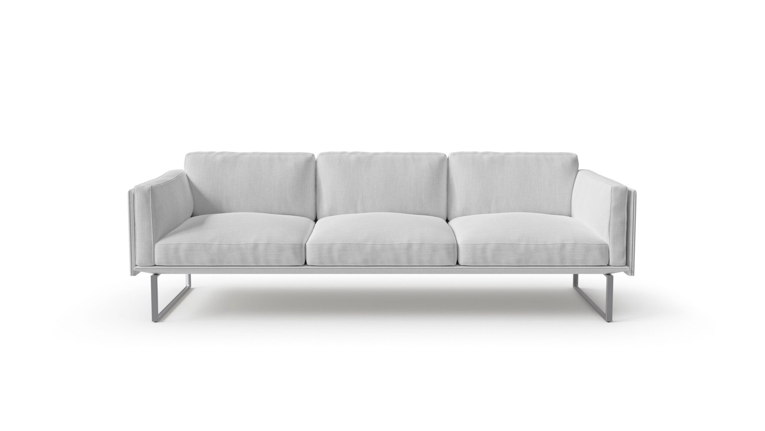 Front view of the 202-203 06 8 Otto 3-Seat Sofa by Pierro Lissoni, available online in Canada. Designed by Pierro Lissoni, Made by Archetype Forms.