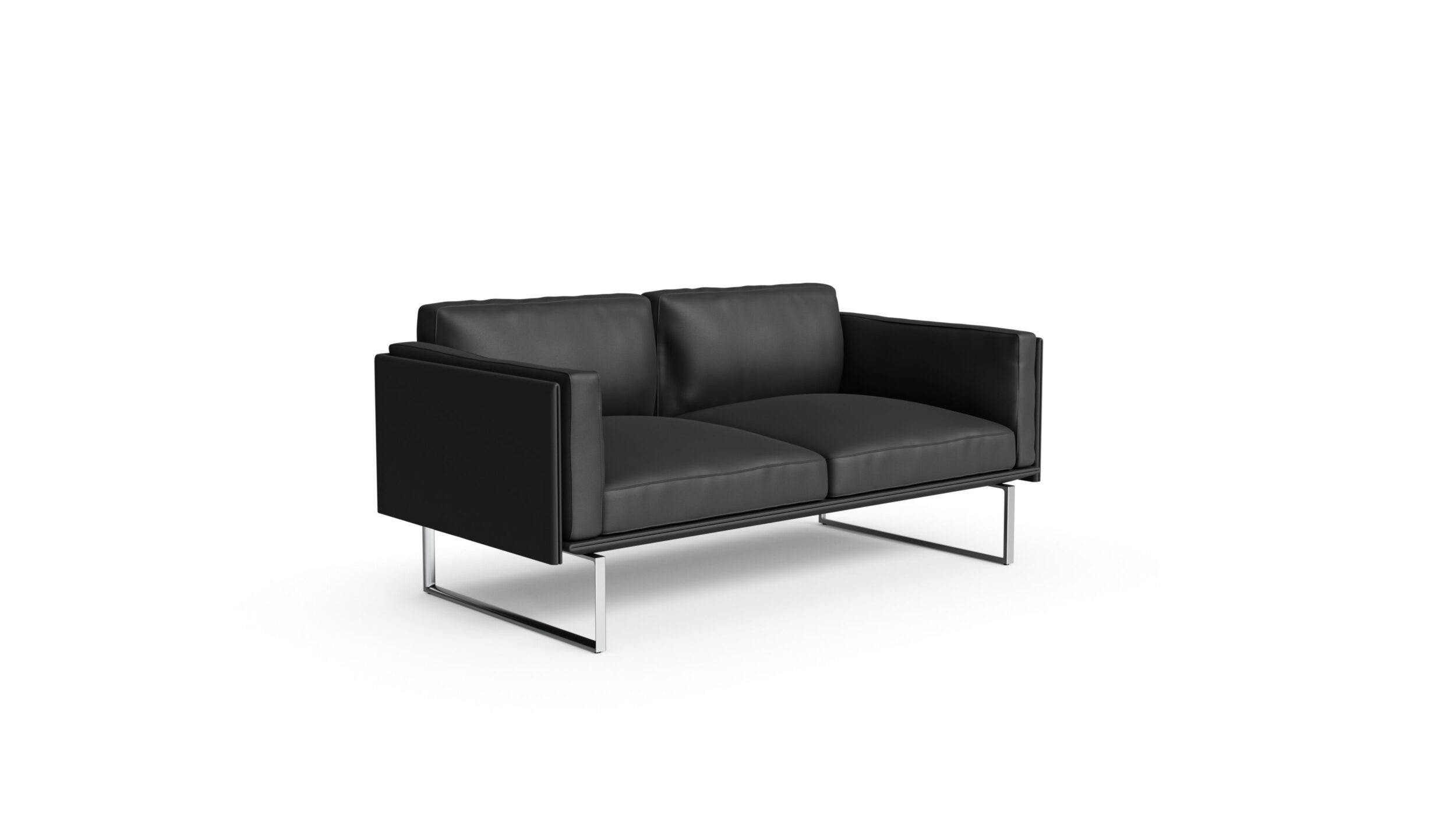 Front angle 2 view of the 202-02 8 Otto Sofa Loveseat by Pierro Lissoni, available online in Canada. Designed by Pierro Lissoni, Made by Archetype Forms.