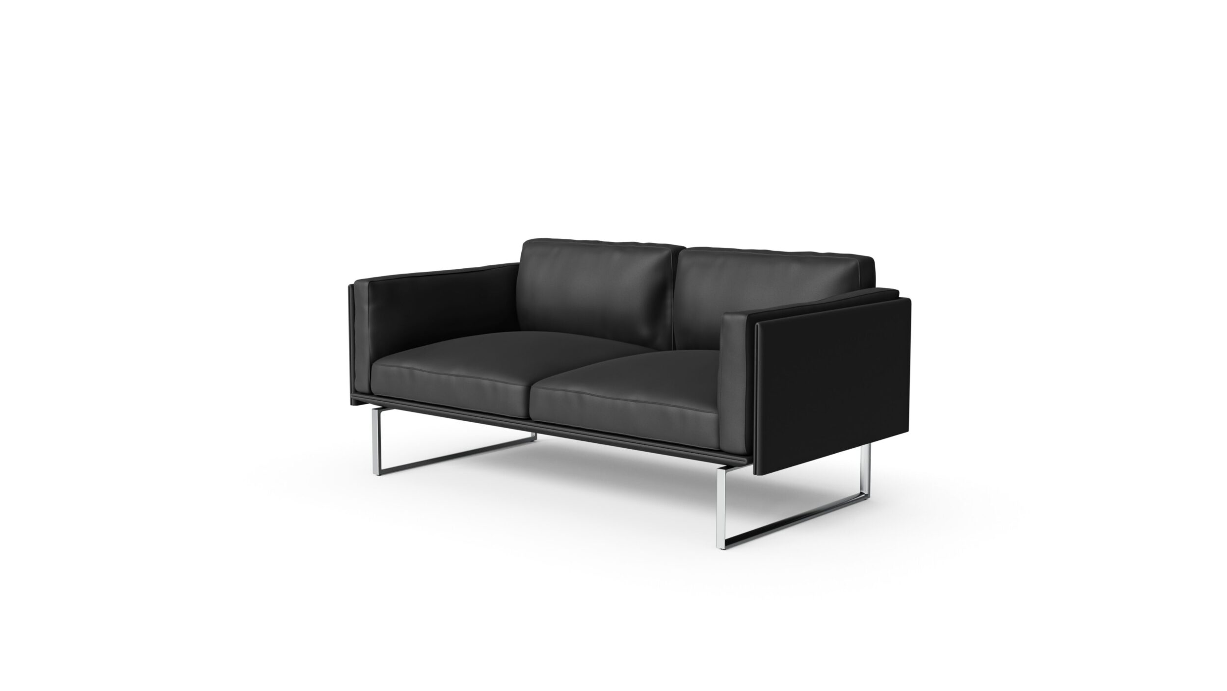 Front angle view of the 202-02 8 Otto Sofa Loveseat by Pierro Lissoni, available online in Canada. Designed by Pierro Lissoni, Made by Archetype Forms.