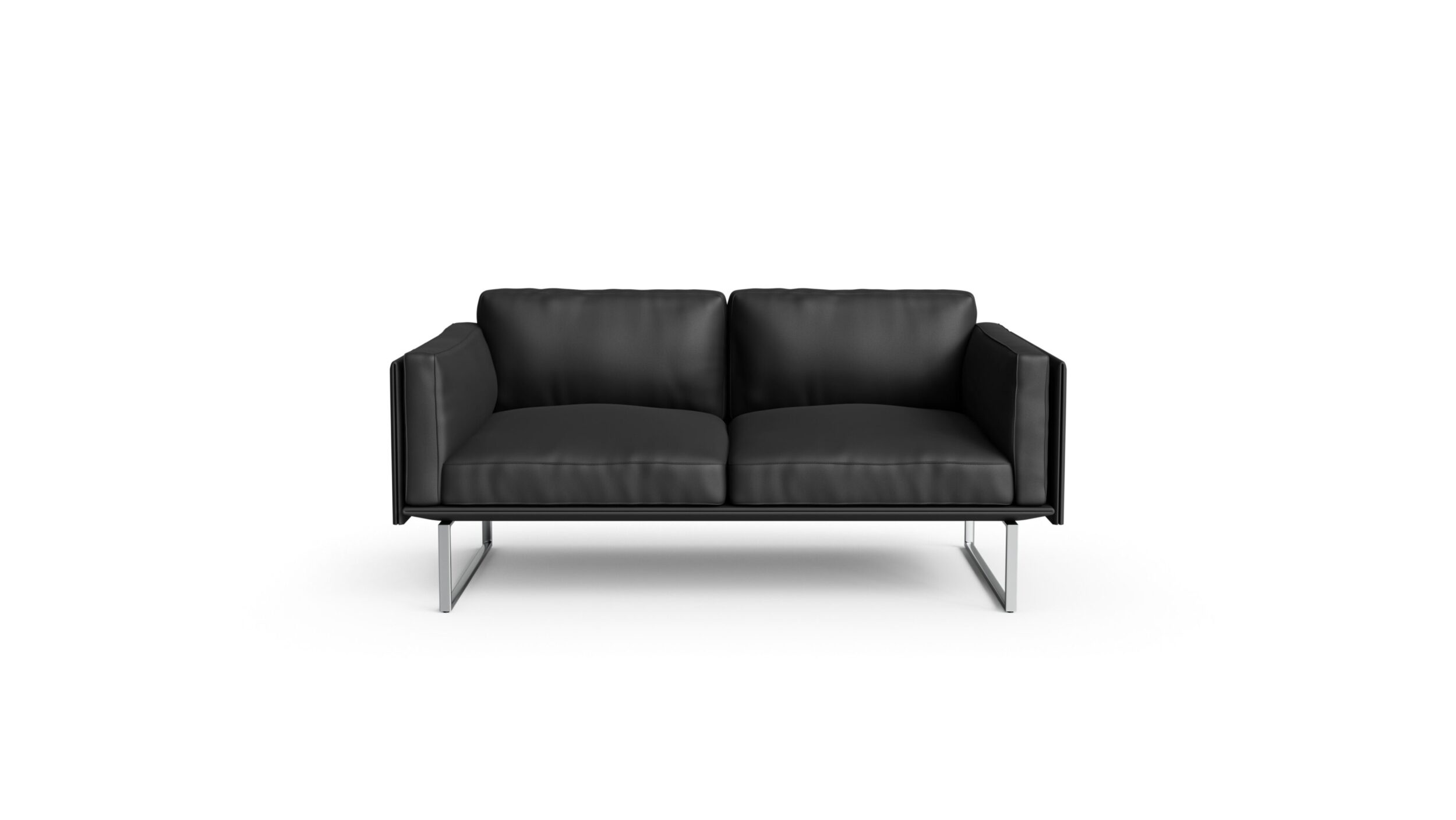 Front view of the 202-02 8 Otto Sofa Loveseat by Pierro Lissoni, available online in Canada. Designed by Pierro Lissoni, Made by Archetype Forms.