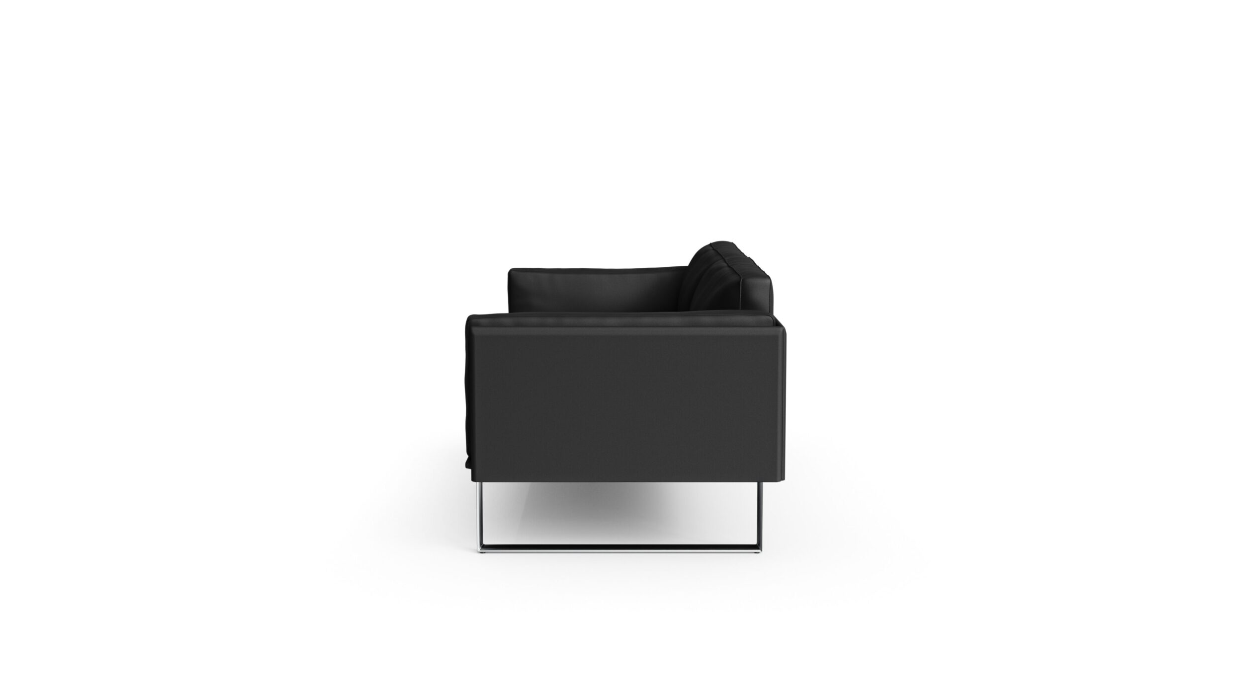 Side view of the 202-02 8 Otto Sofa Loveseat by Pierro Lissoni, available online in Canada. Designed by Pierro Lissoni, Made by Archetype Forms.