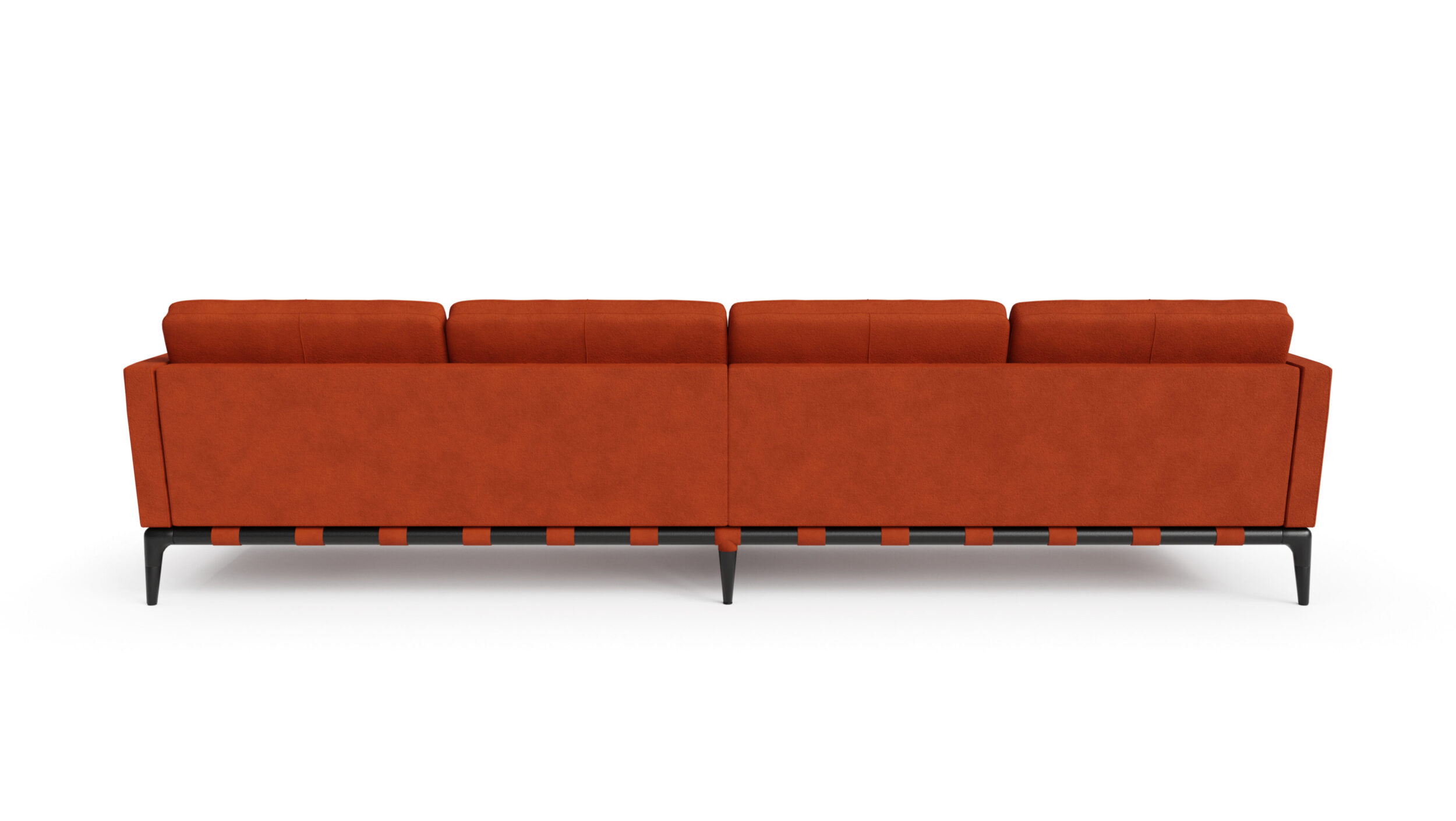 Back view of the 241 Privé 4-Seat Sofa 241 64 by Philippe Starck, available online in Canada. Designed by Philippe Starck, Made by Archetype Forms.