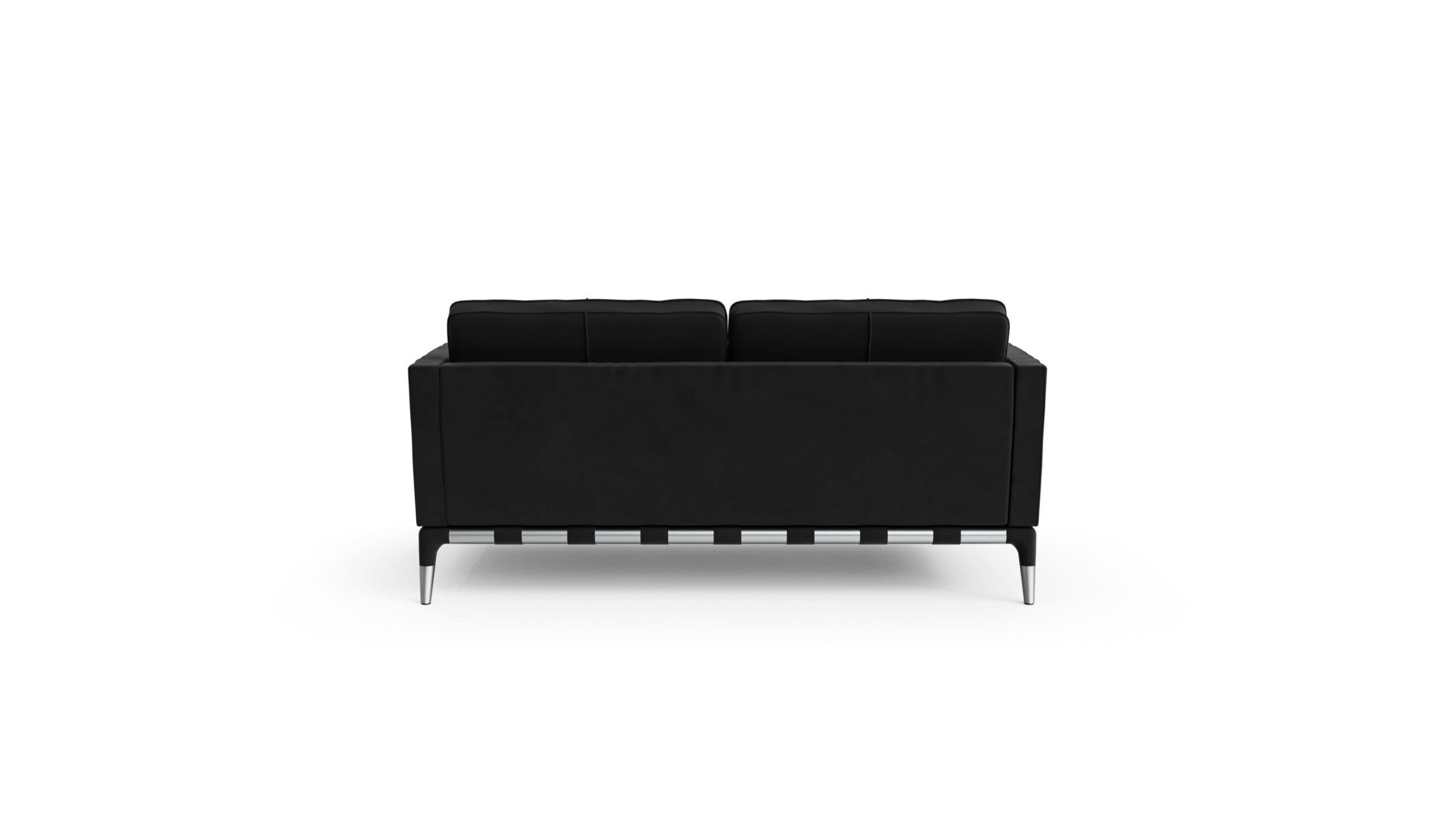 Back view of the 241 Privé 2-Seat Sofa Loveseat 241 62 by Philippe Starck, available online in Canada. Designed by Philippe Starck, Made by Archetype Forms.