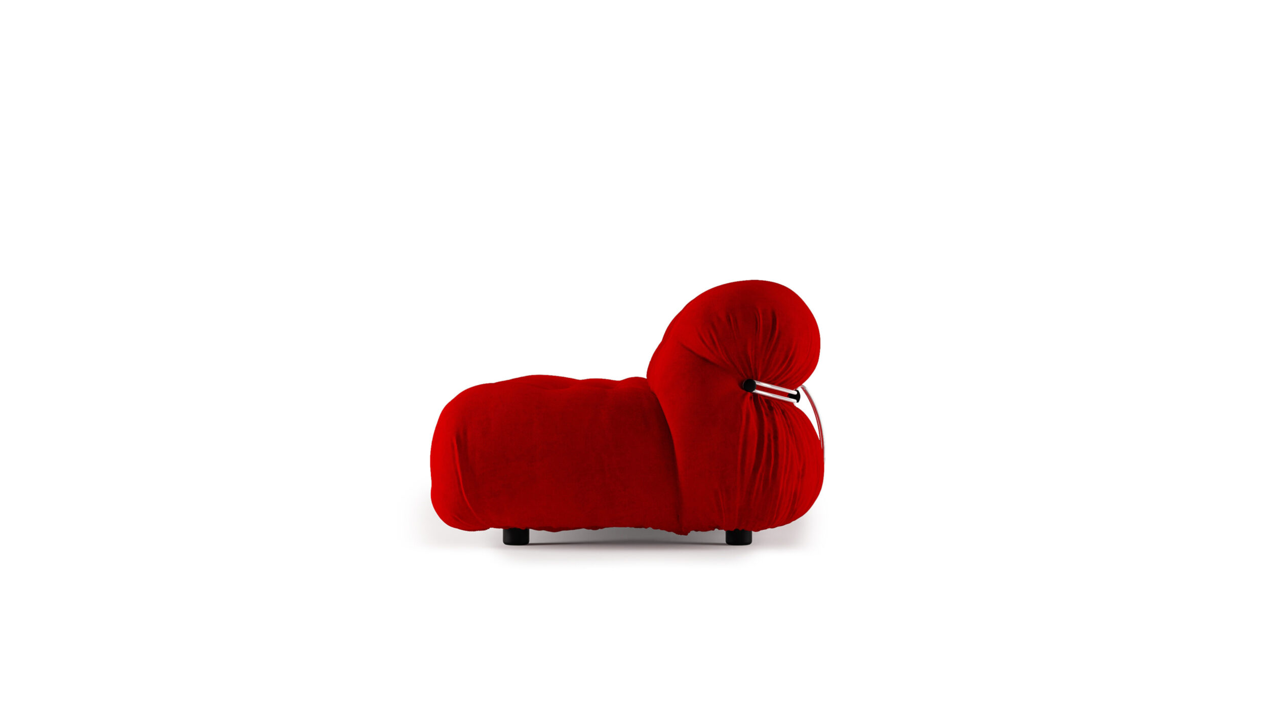 Side view of the Soriana 3-Seat Sofa by Afra and Tobia Scarpa, designed by Afra and Tobia Scarpa, available online in Canada. Made by Archetype Forms.