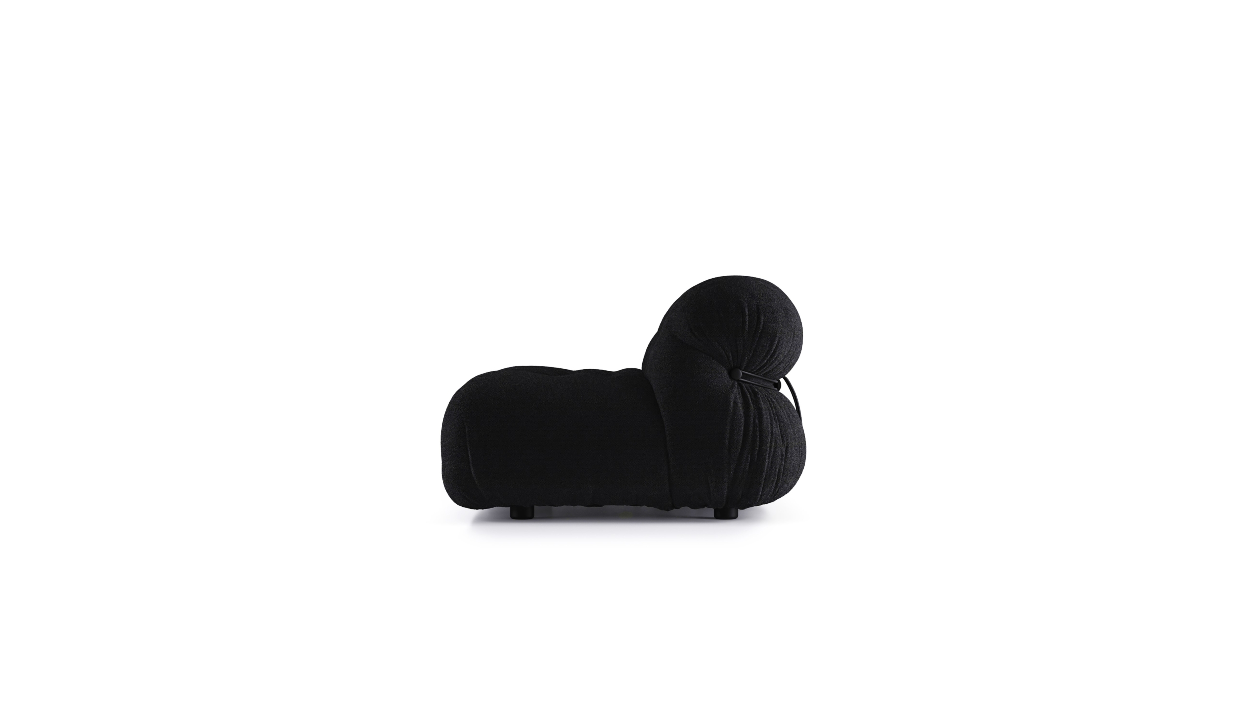 Side-View of the Soriana 2-Seat Sofa by Afra and Tobia Scarpa, designed by Afra and Tobia Scarpa, available online in Canada. Made by Archetype Forms.