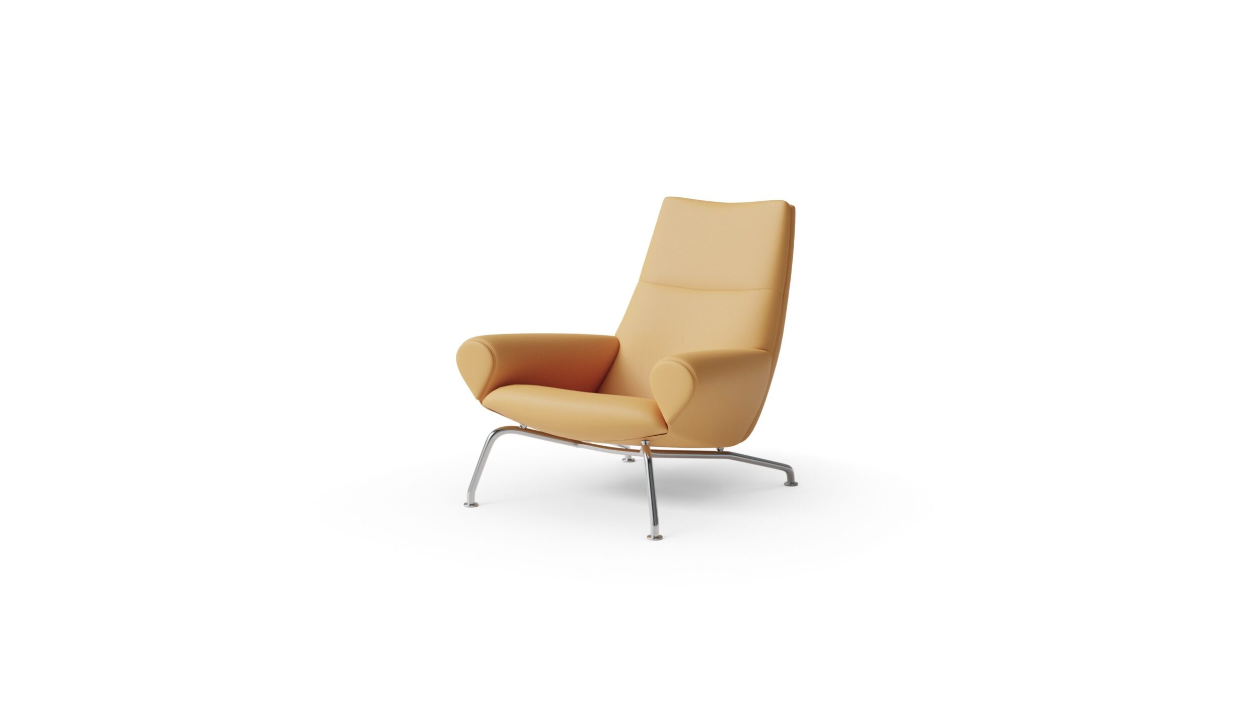 Queen Chair 1010 Reproduction by Archetype Forms - Hans Wegner - Front-Angle View