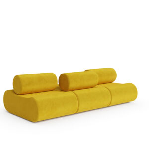 Corbi Sofa Three Seater Back Angle by Klaus Uredat, designed by Klaus Uredat, made by Archetype Forms, available online in Canada - Back Angle