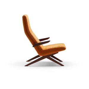 Brand Image for Bodil Kjær, Side Profile of High Back Armchair, For display in Brands' Pages and other