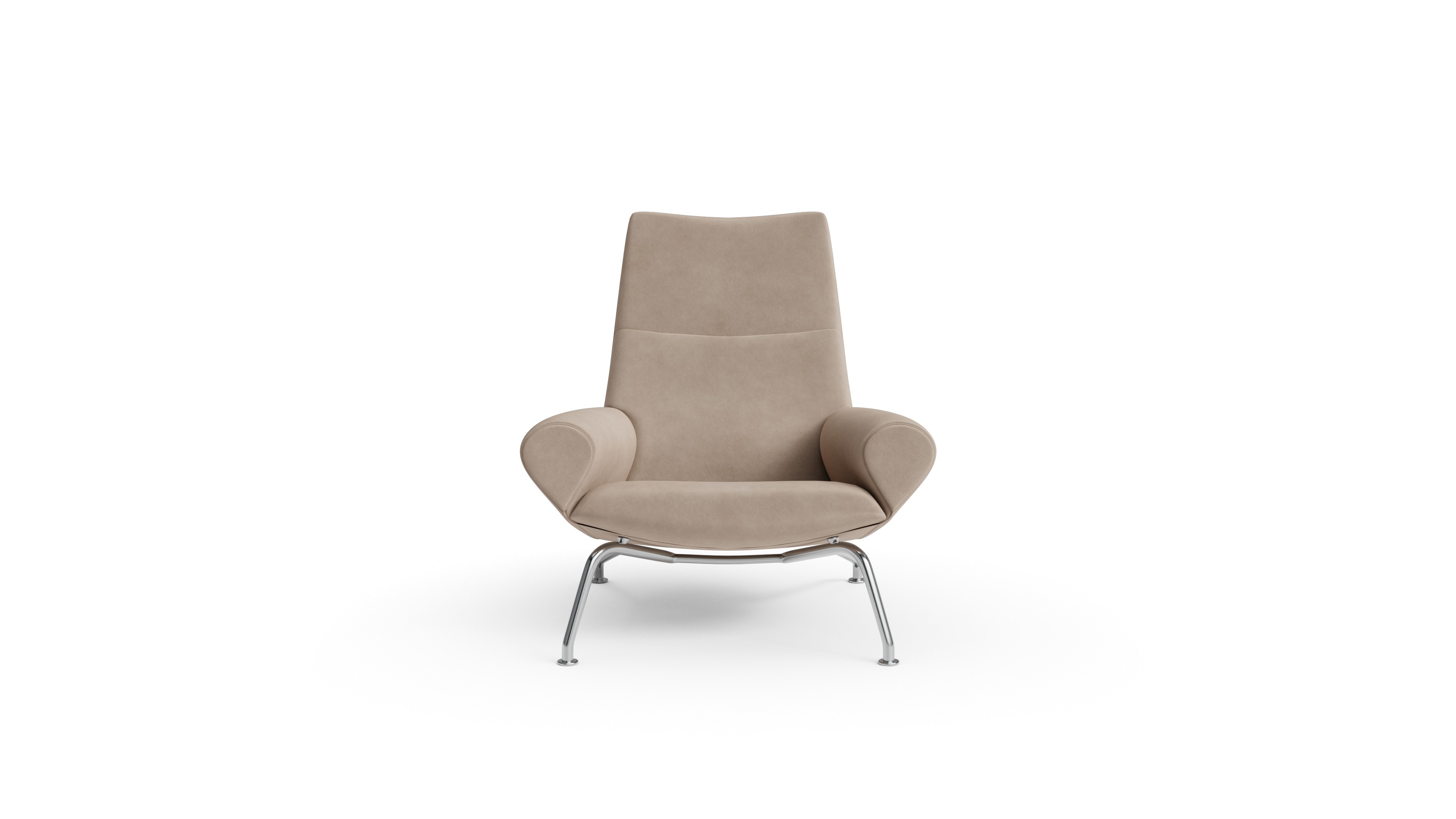 Queen Chair 1010 Reproduction by Archetype Forms - Hans Wegner - Desktop Hero Suede