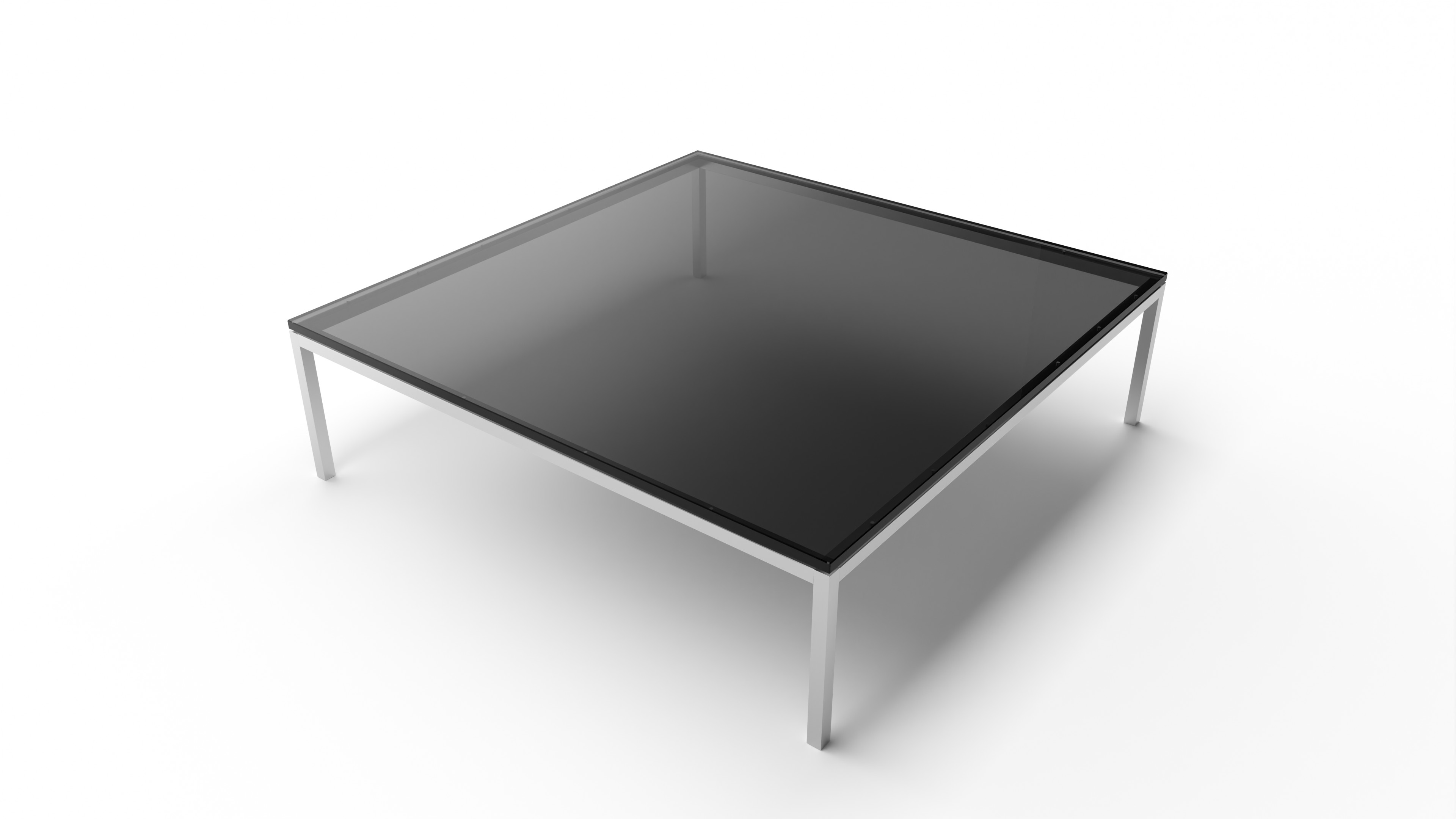 2512L Square Low Coffee Table 47x47 Reproduction by Archetype Forms - Florence Knoll - Front View