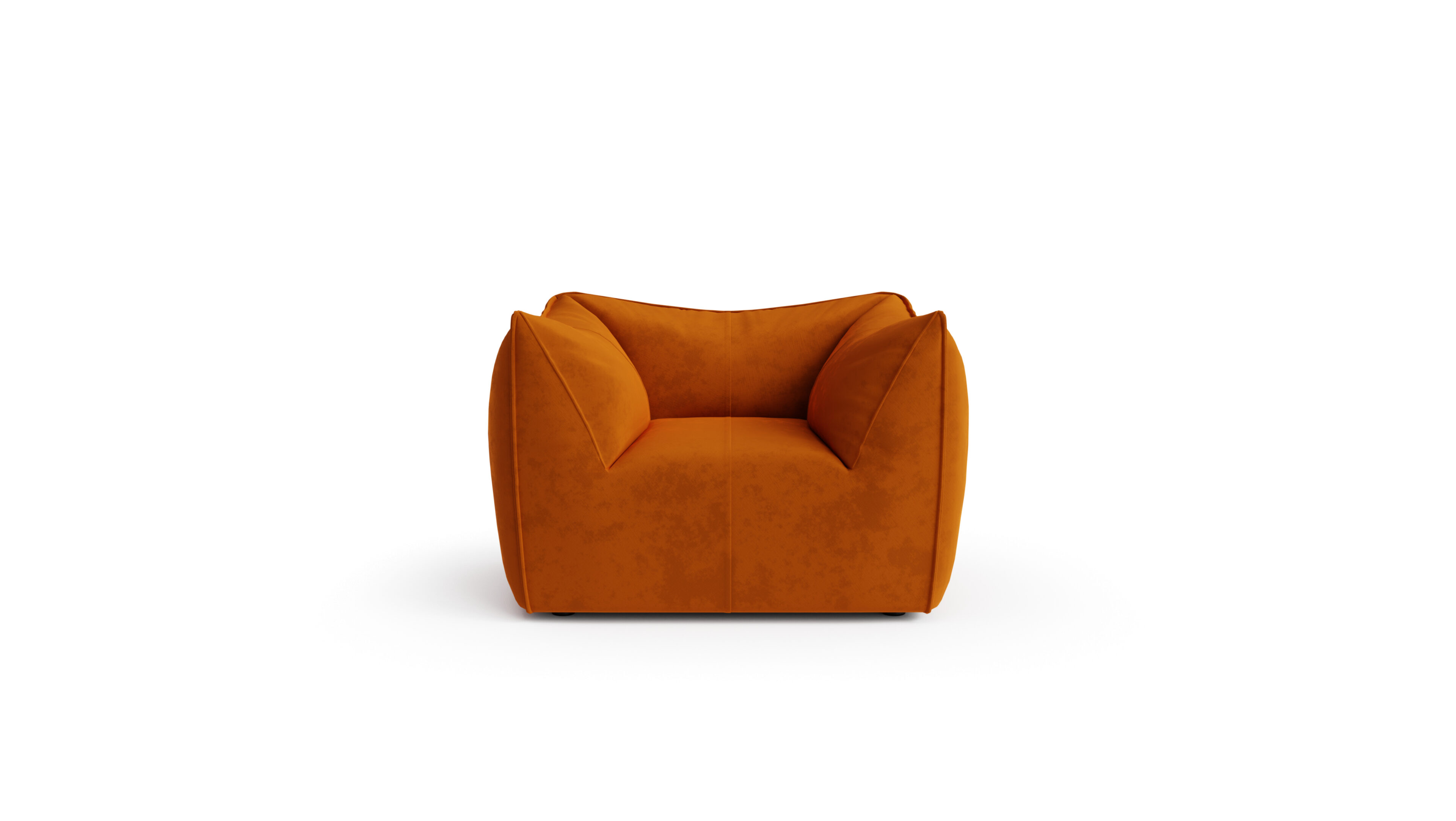 Le Bambole Armchair Single-Seat LBA1 1972 Reproduction by Archetype Forms - Mario Bellini - Front View