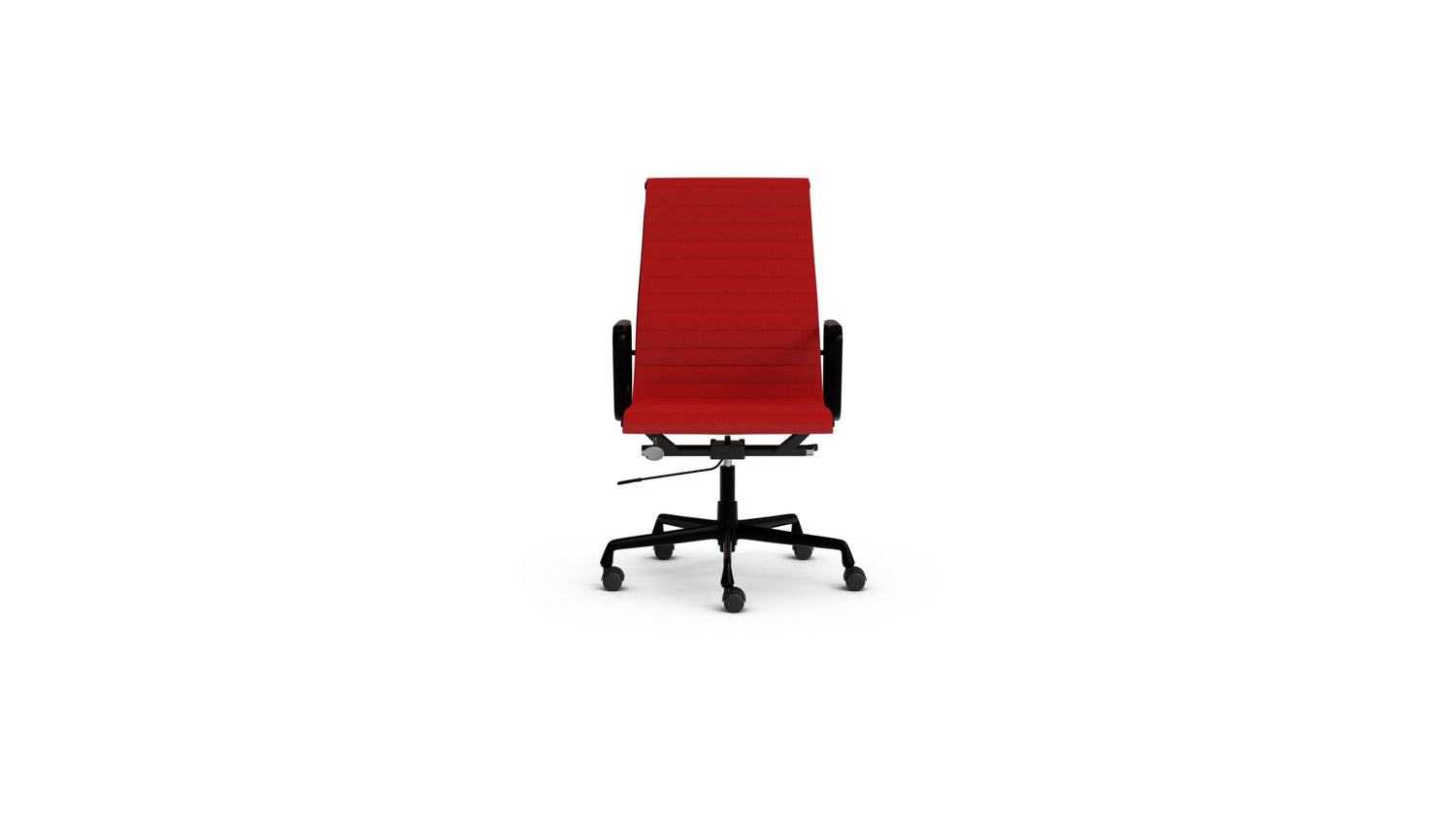 Eames Aluminum Group Executive Chair in the USA and Canada with Castors - Front