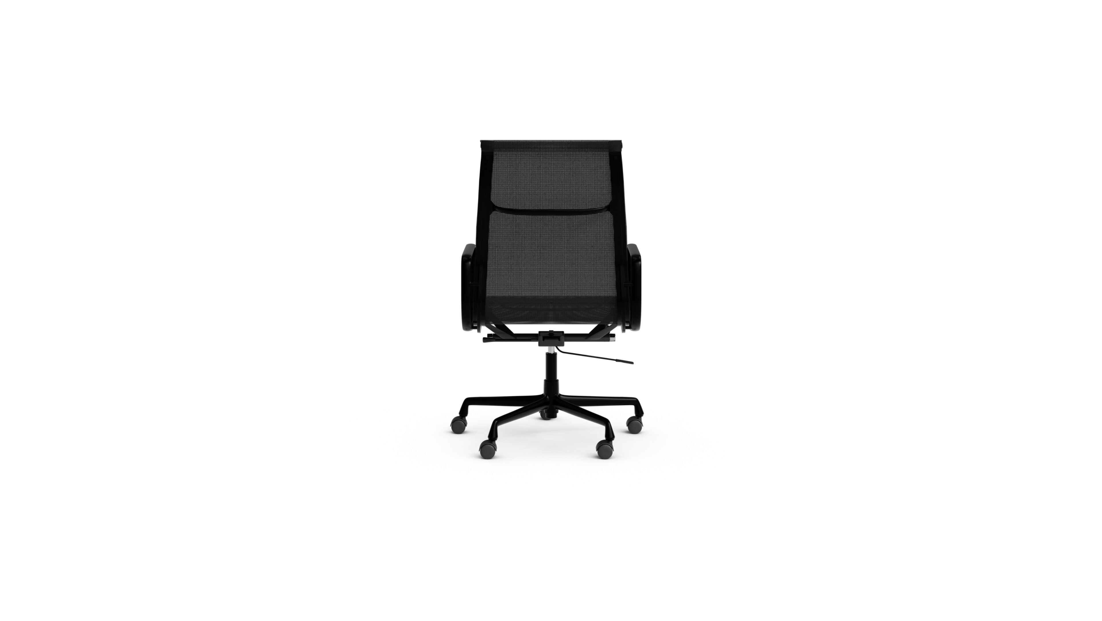 Eames Aluminum Group Executive Mesh Chair in the USA and Canada - Back