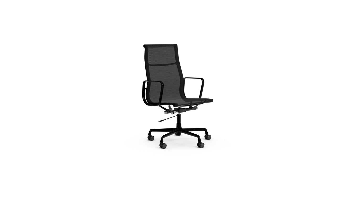 Eames Aluminum Group Executive Mesh Chair in the USA and Canada - Front Angle