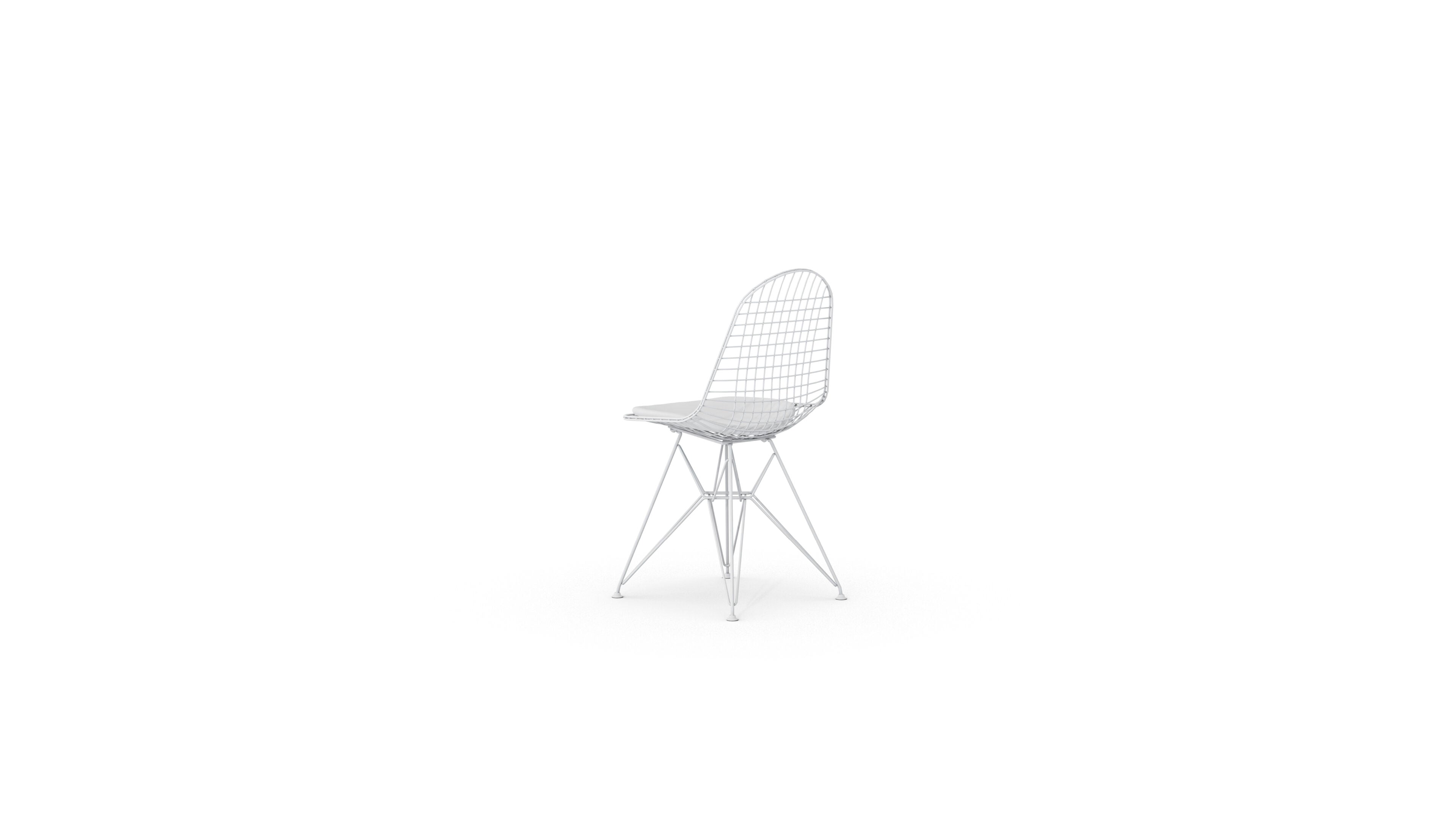 Eames DKR-5 Upholstered Seat Eiffel Chair in Canada and the USA - Back Angle