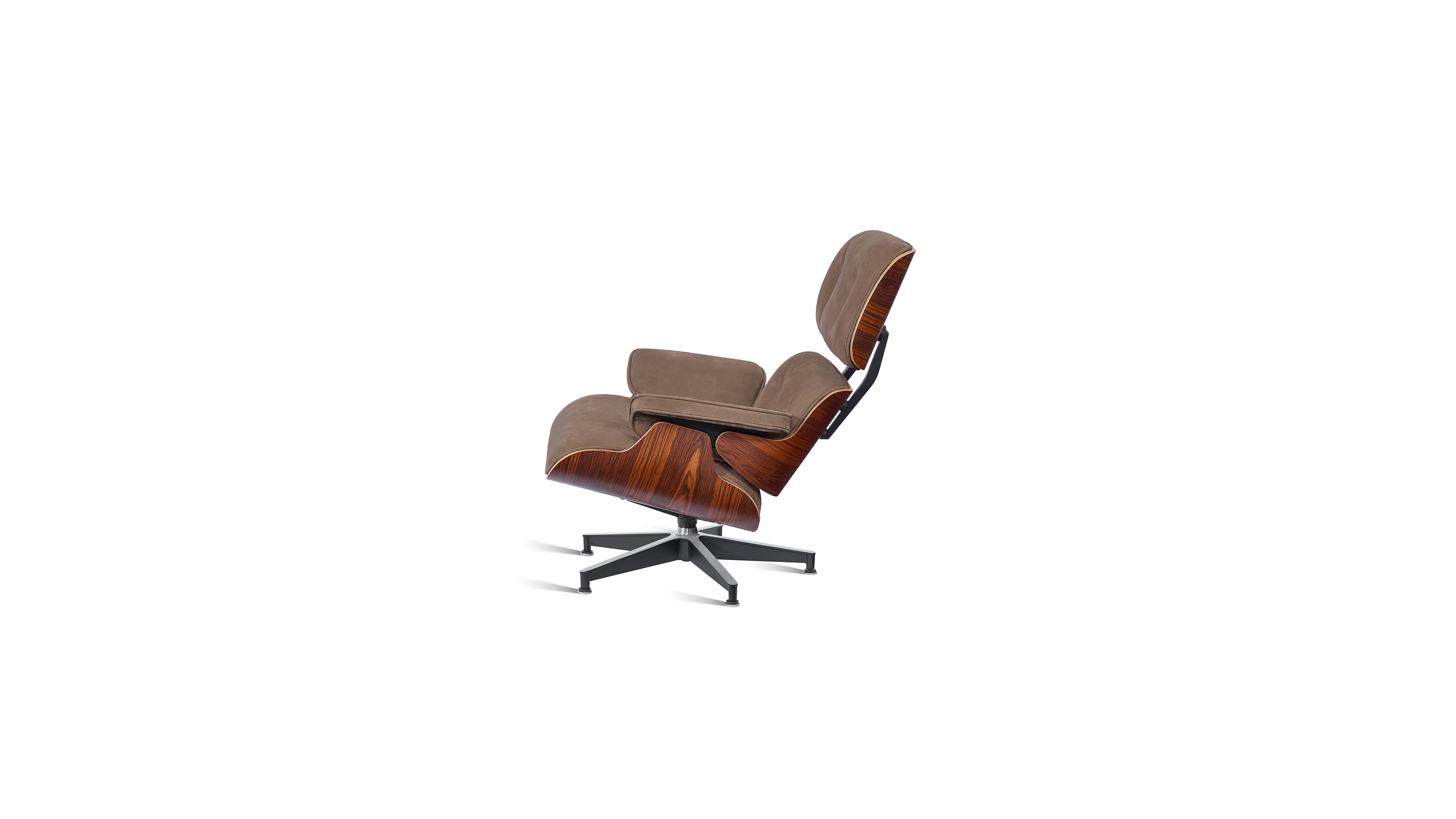1956 Lounge Chair & Ottoman: AM Nubuck