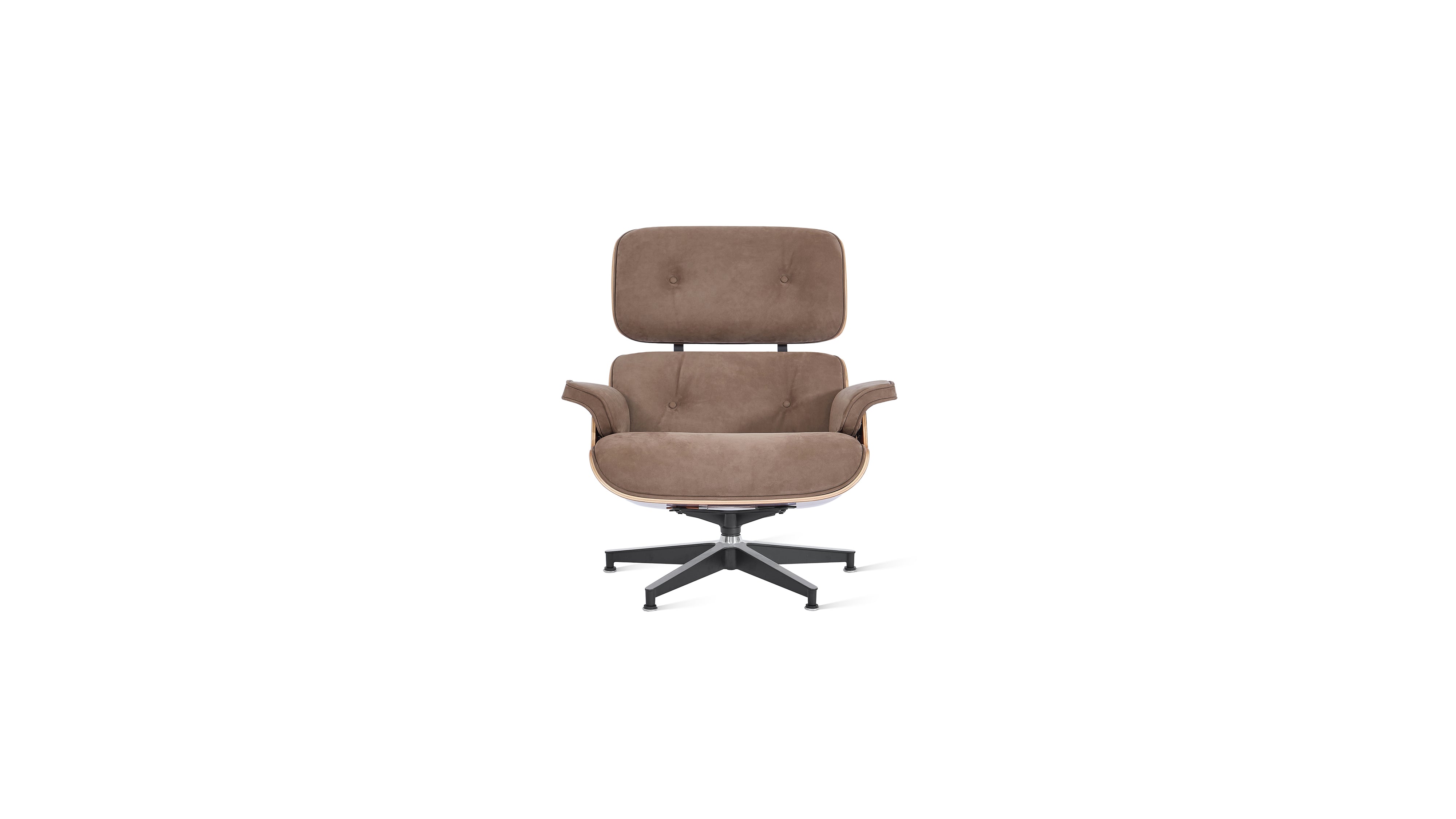 1956 Lounge Chair & Ottoman: AM Nubuck