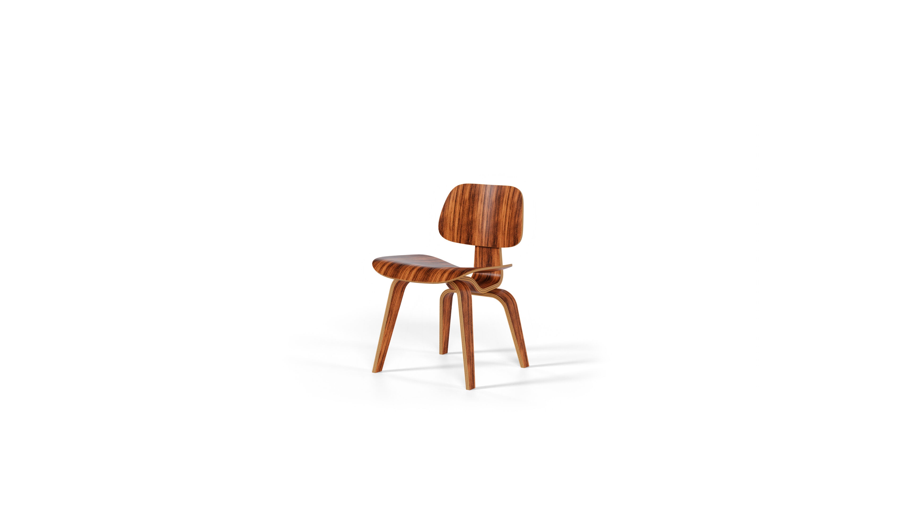 Eames Molded Plywood Dining Chair in Canada and the USA Eames DCW Chair - Front Angle 2