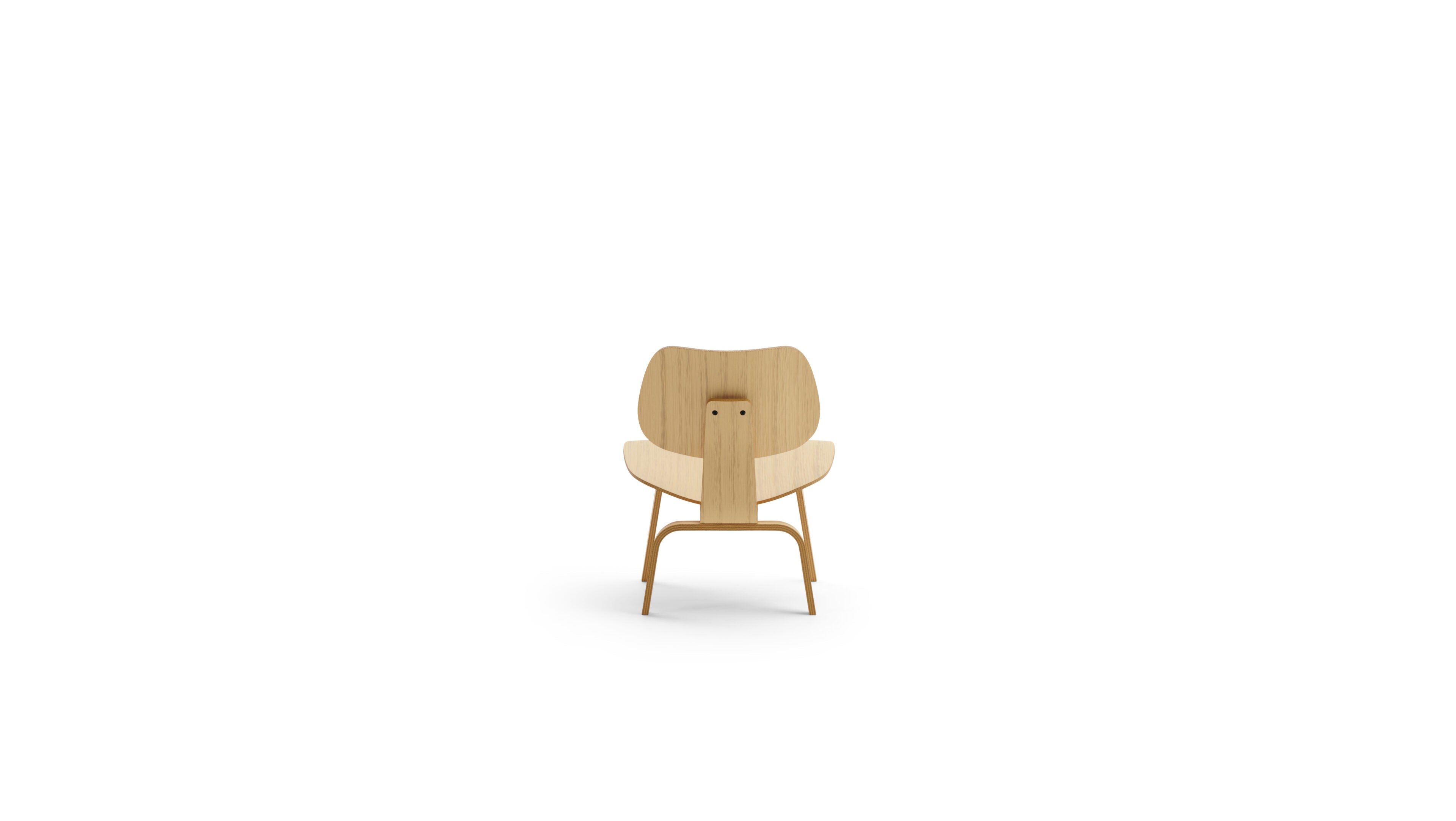 Eames Molded Plywood Lounge Chair in Canada and the USA Eames LCW Plywood Chair - Back