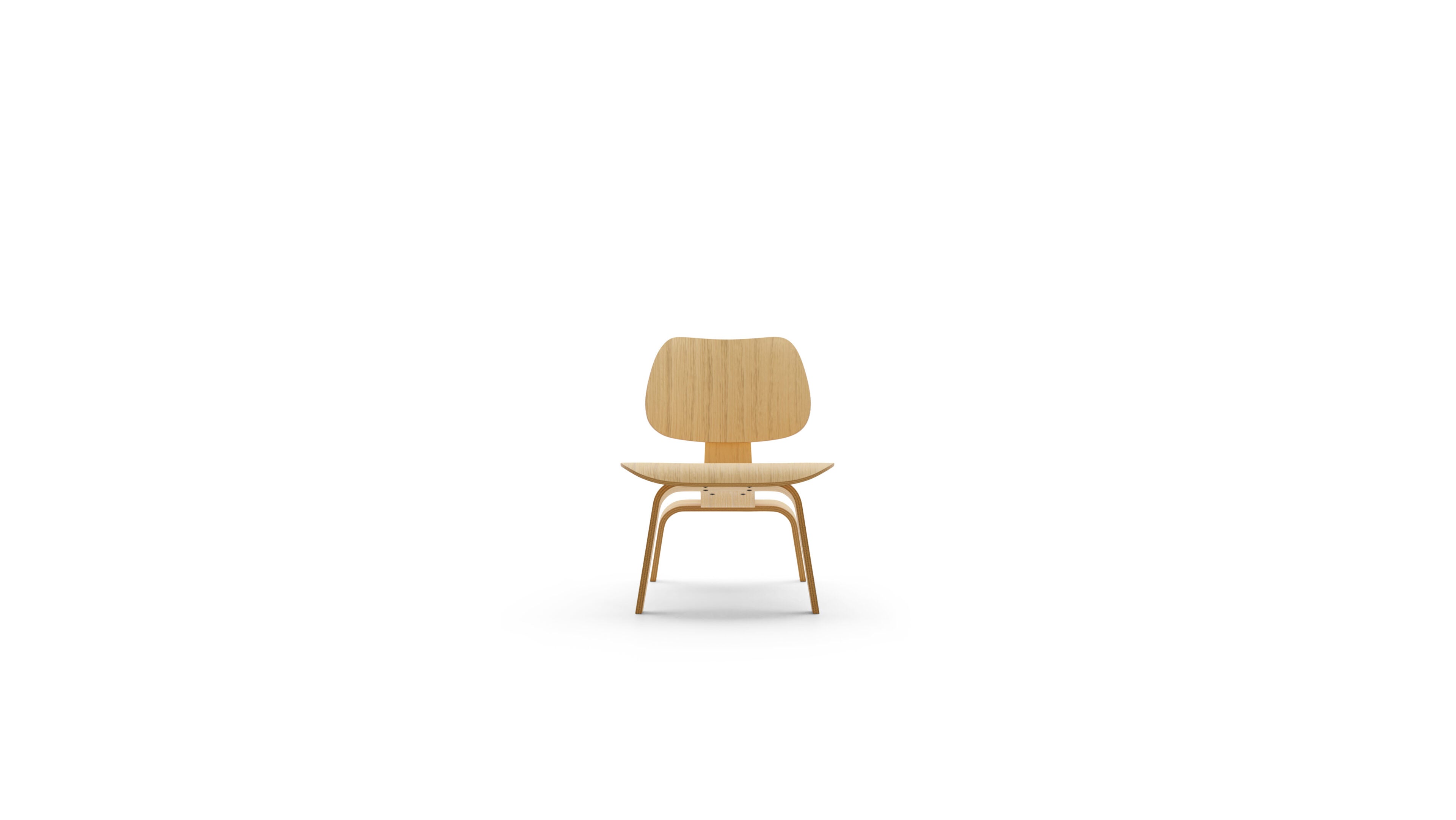 Eames Molded Plywood Lounge Chair in Canada and the USA Eames LCW Plywood Chair - Front