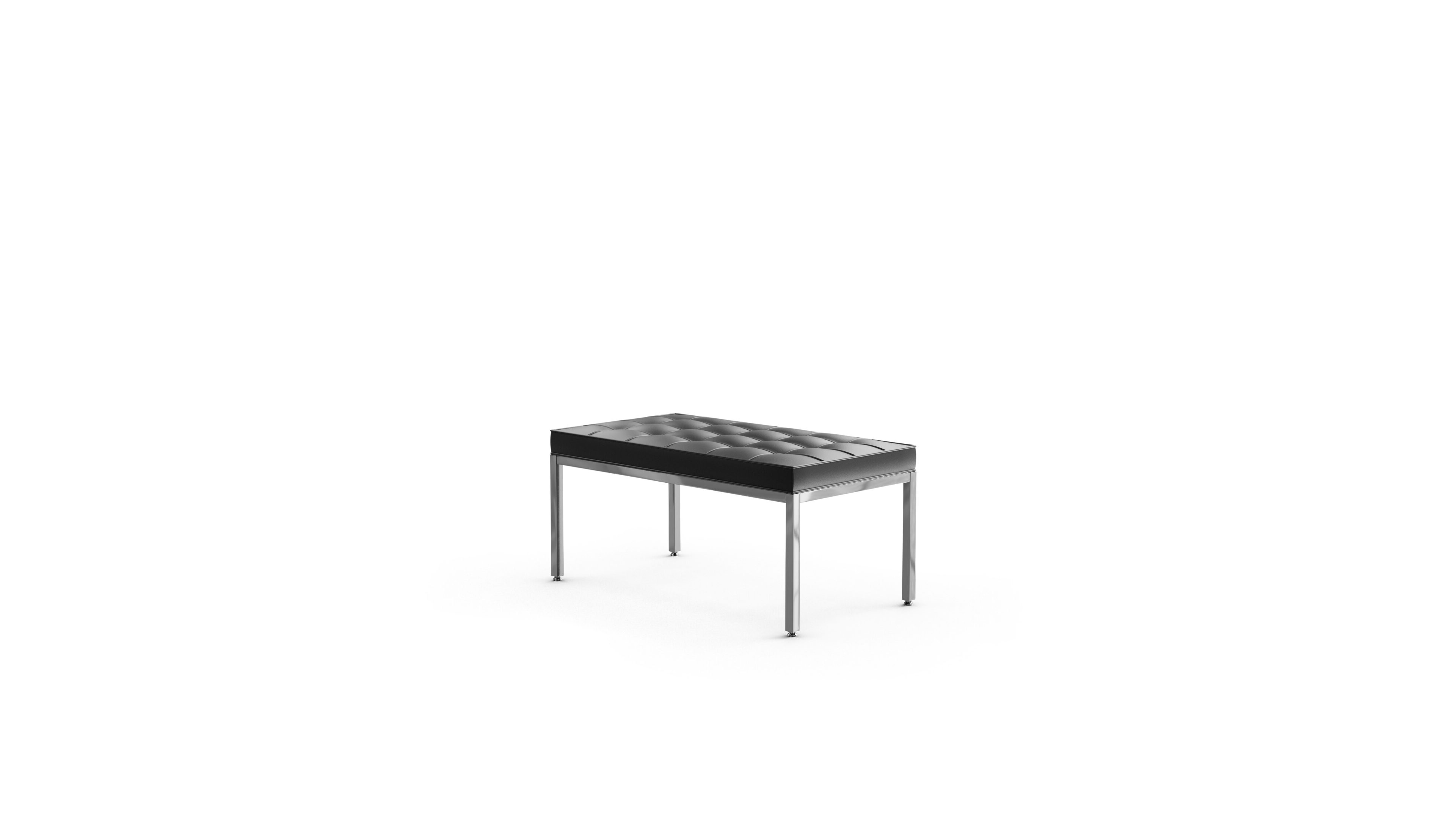 Florence Knoll 2-Seater Bench in the USA and Canada - Front Angle 2