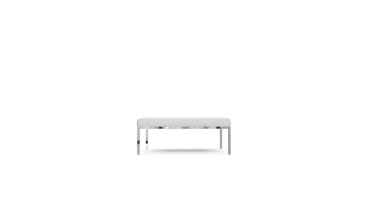 Florence Knoll Relaxed Bench Square in Canada and the USA - Front