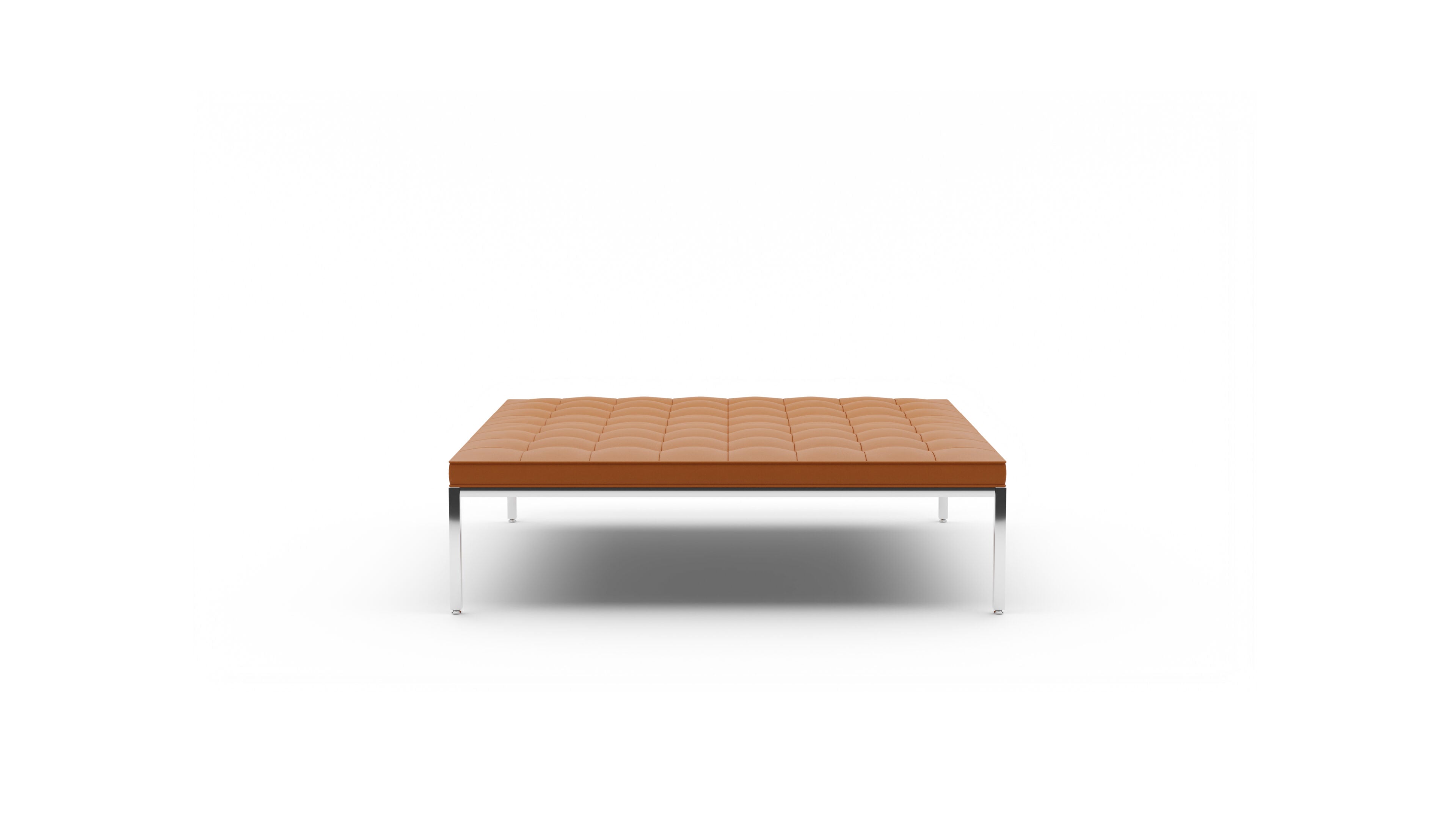 Florence Knoll Relaxed Large Square Bench in Canada and the USA - Front