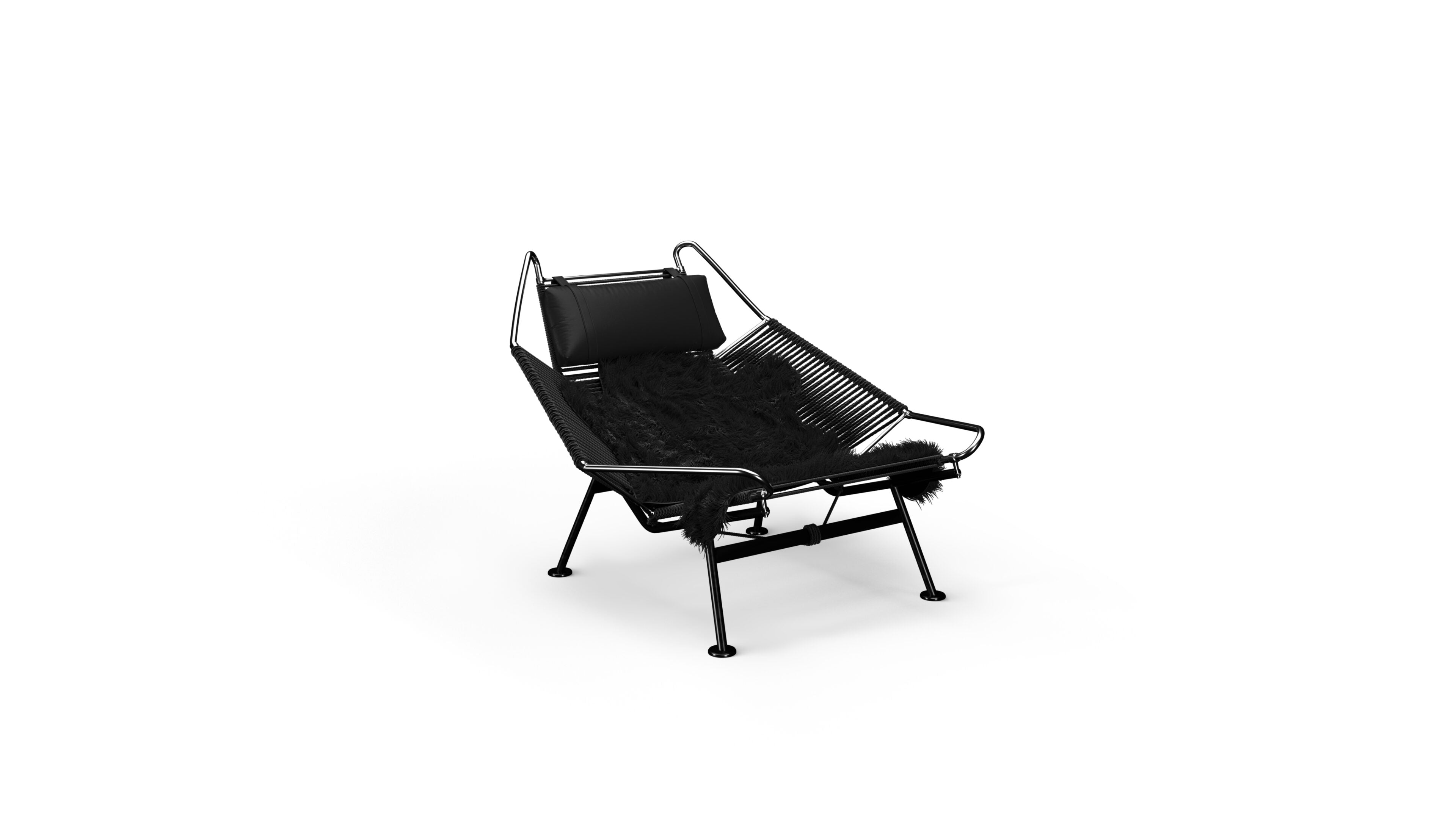 Flag Halyard Lounge Chair: Dark