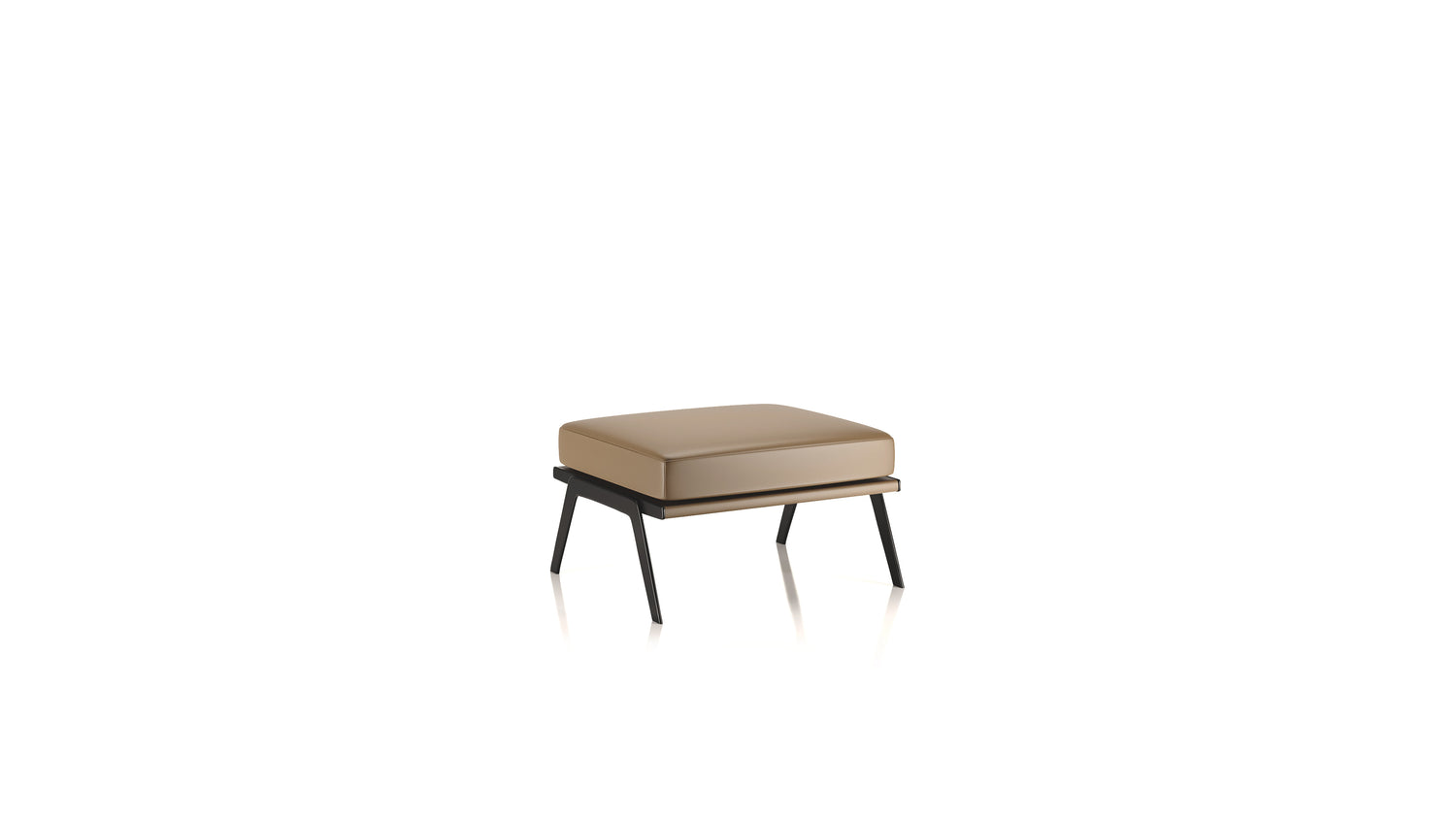 Gordon Guillaumier DS-60 Ottoman De Sede Style in the USA and Canada - Front Angle