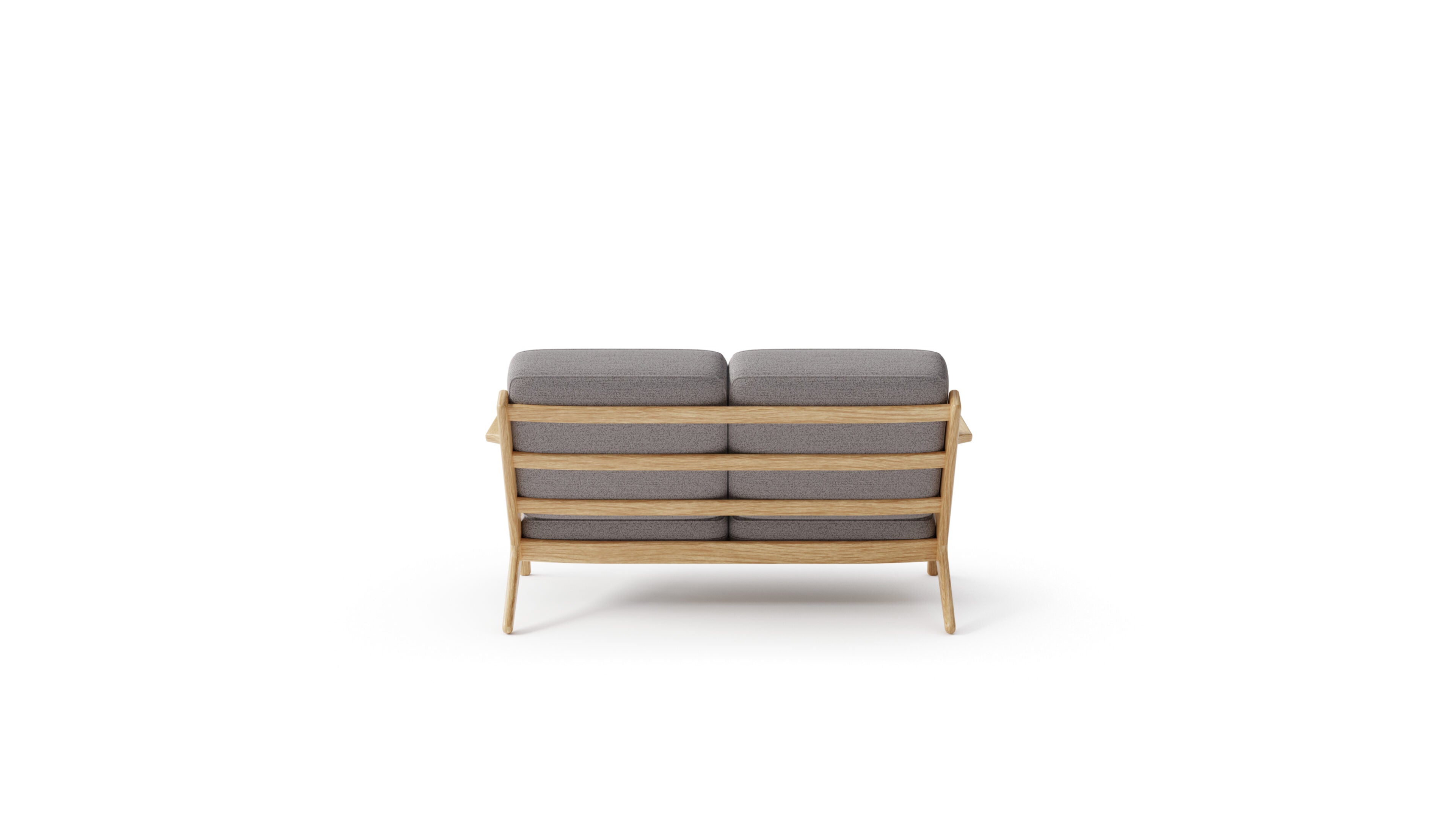 Hans J. Wegner GE290 Plank Loveseat Sofa in the USA and Canada - Back