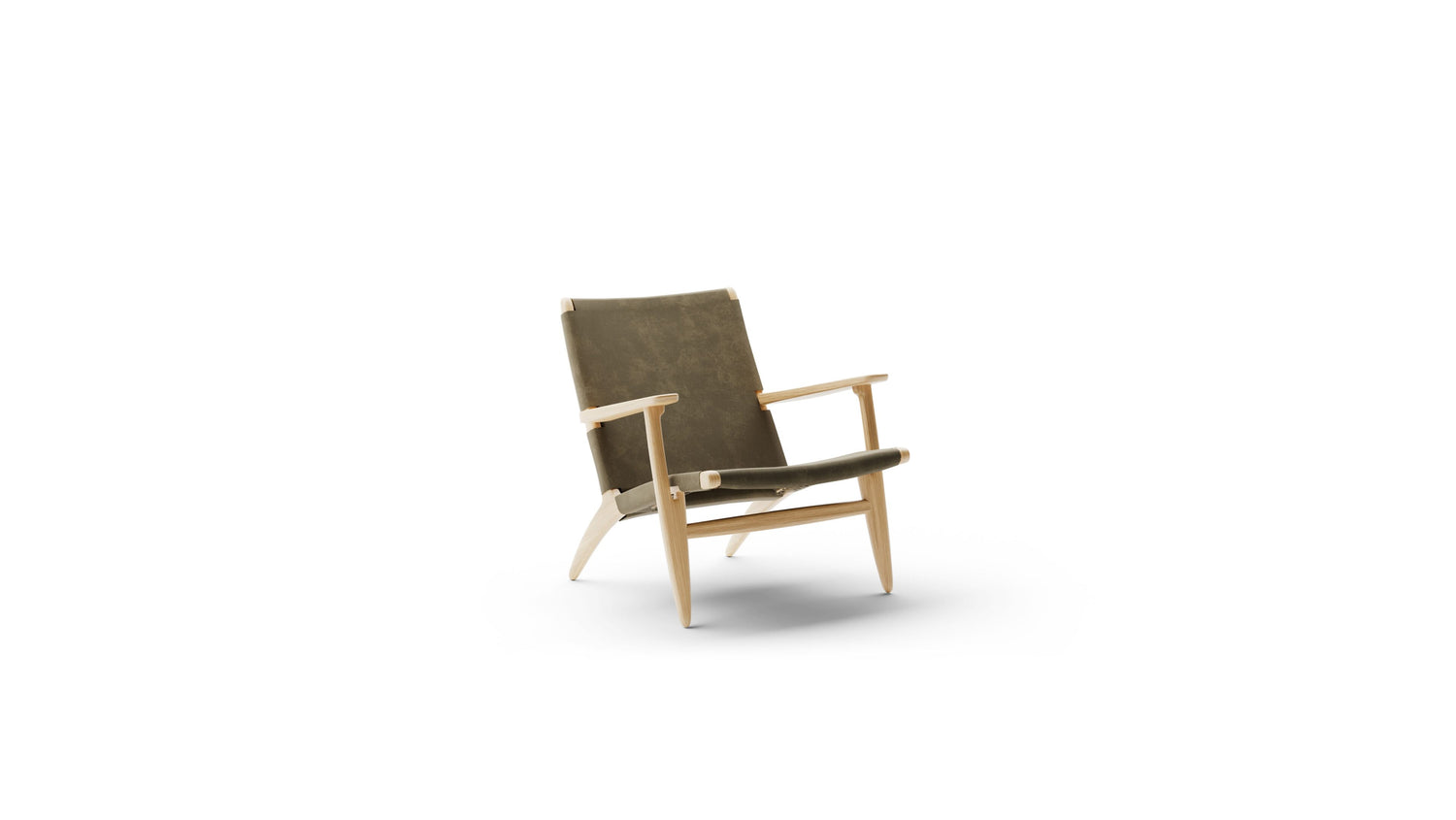 Hans Wegner CH25 Easy Chair in the USA and Canada - Front Angle