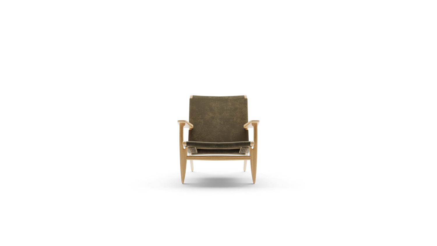 Hans Wegner CH25 Easy Chair in the USA and Canada - Front
