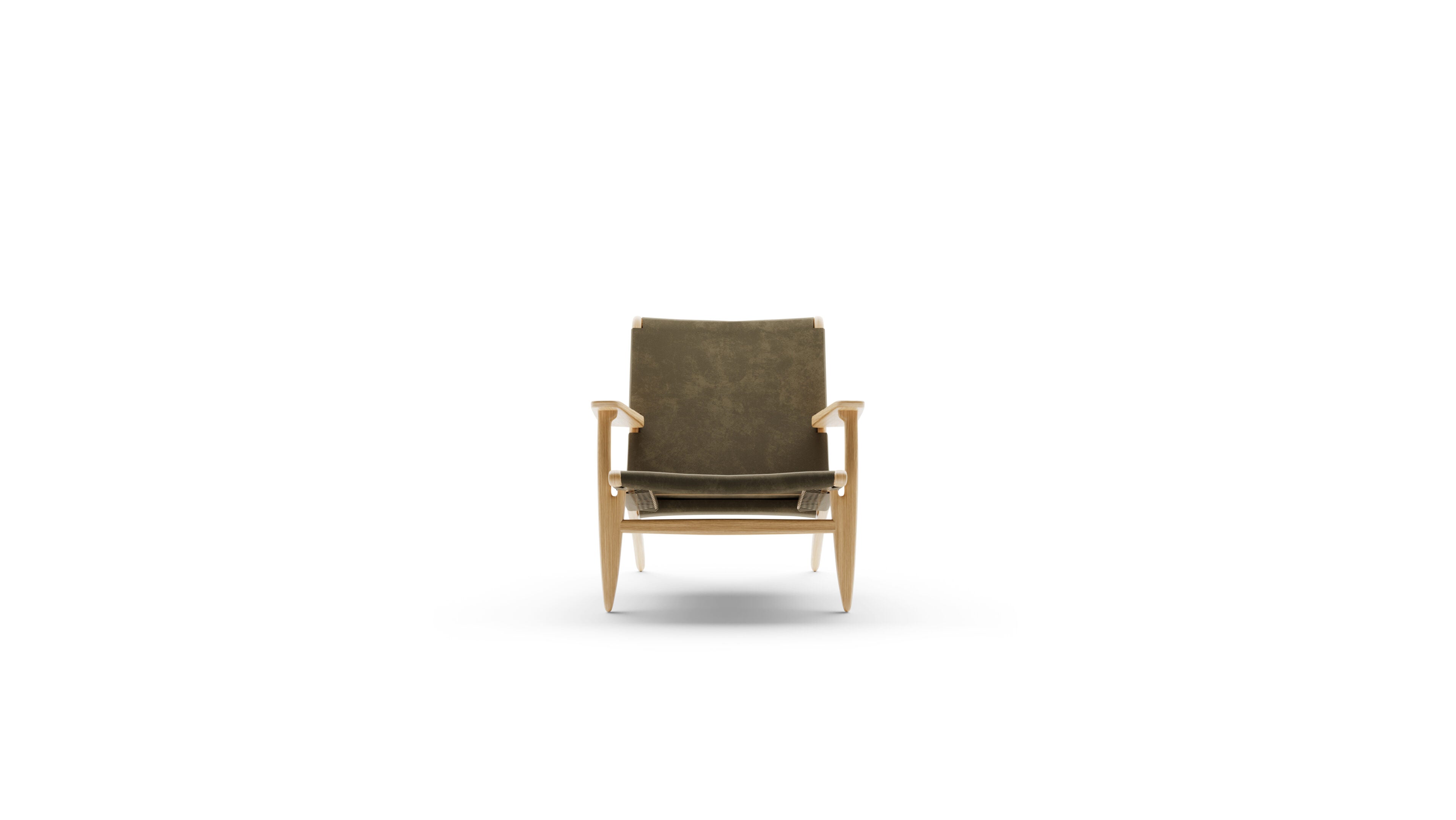 Hans Wegner CH25 Easy Chair in the USA and Canada - Front