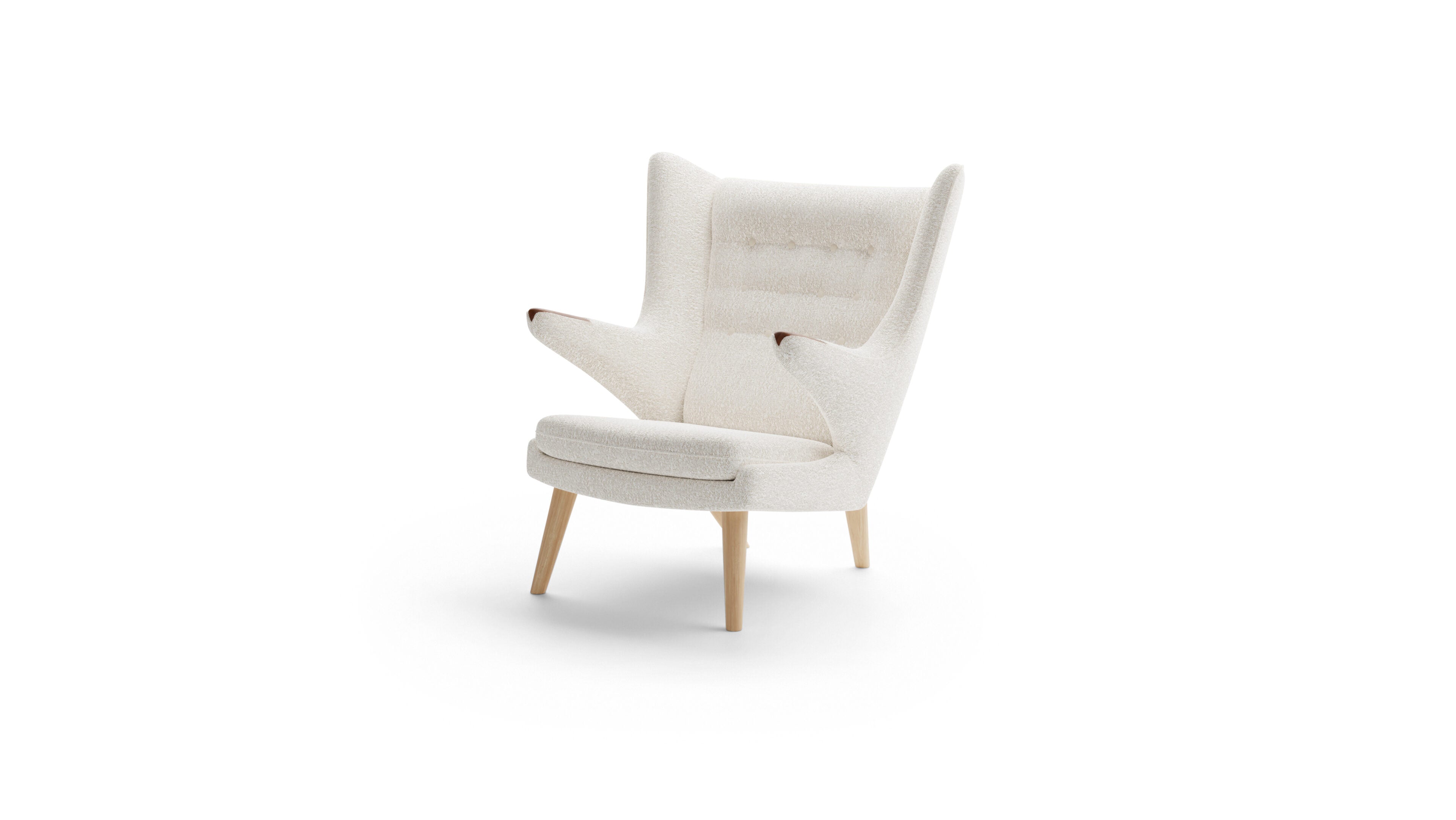 Hans Wegner Papa Bear Chair in Canada and the USA - Front Angle 2