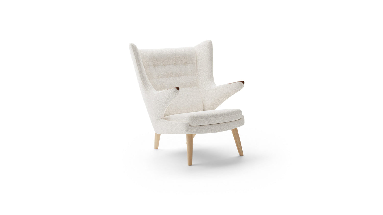 Hans Wegner Papa Bear Chair in Canada and the USA - Front Angle