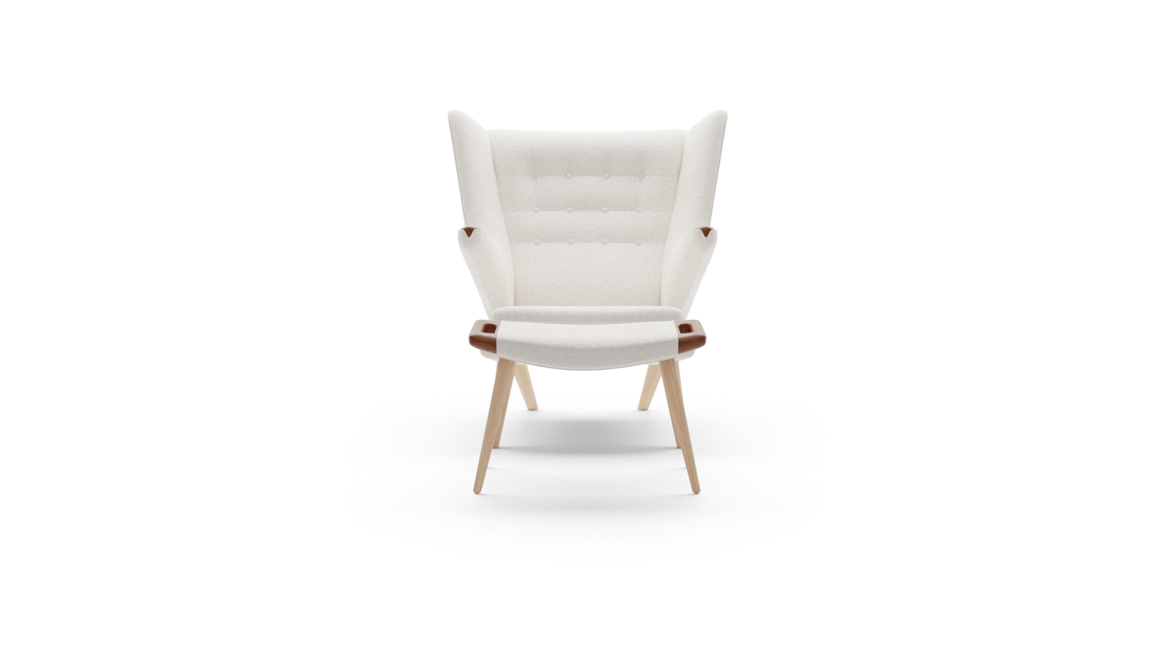 Hans Wegner Papa Bear Ottoman in Canada and the USA - Front Two