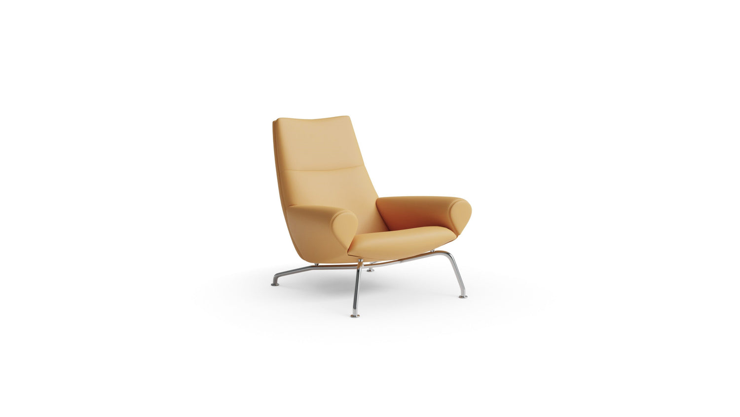 Hans Wegner and Erik Jørgensen Queen Chair in Canada and the USA EJ 101 and 1010 - Front Angle