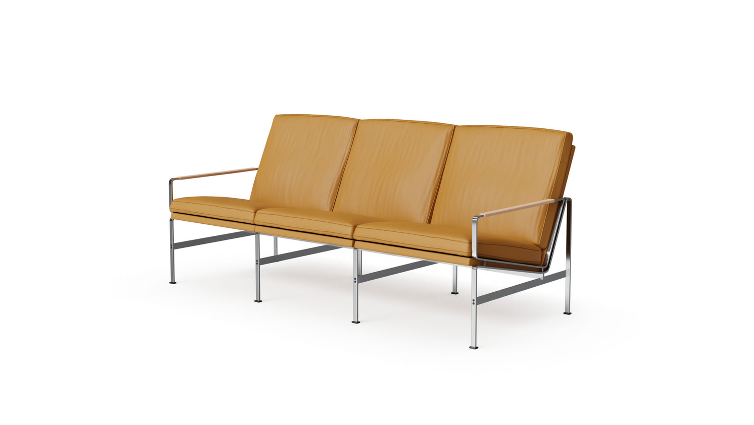 Lange Production FK6720-3 Sofa by Fabricius and Kastholm in the USA and Canada - Front Angle