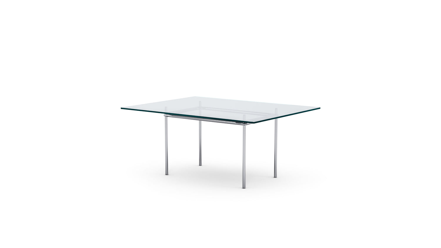 Le Corbusier LC12 Table in Canada and the USA LC12 Table La Roche Dining Table - Front Angle