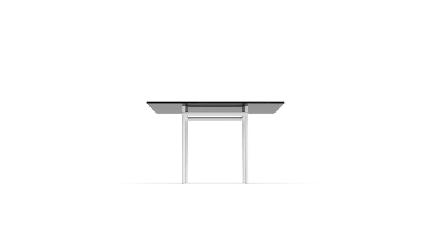 Le Corbusier LC12 Table in Canada and the USA LC12 Table La Roche Dining Table Medium - Back Angle