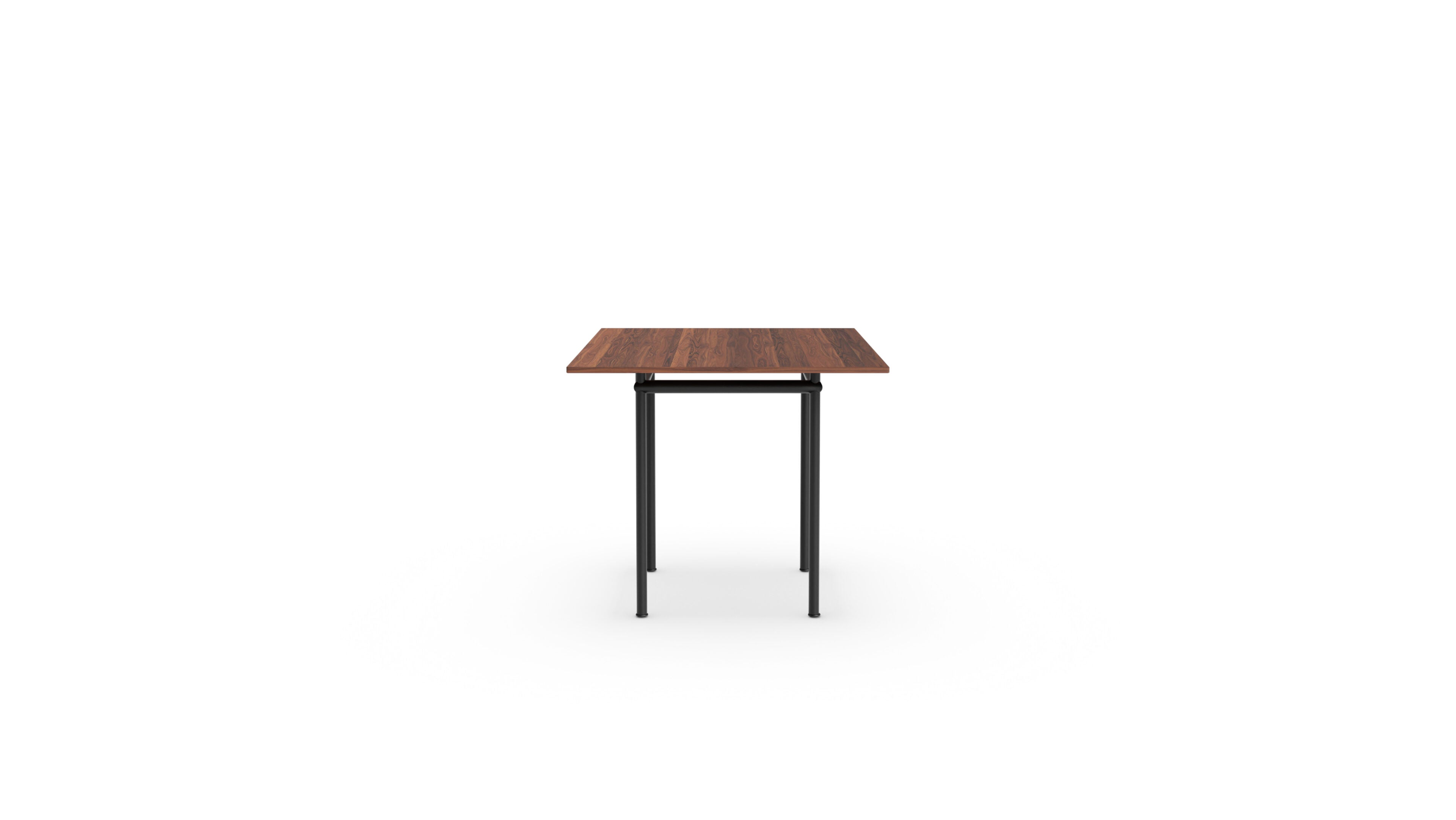Le Corbusier LC12 Table in Canada and the USA LC12 Table La Roche Dining Table Wood Medium - Side