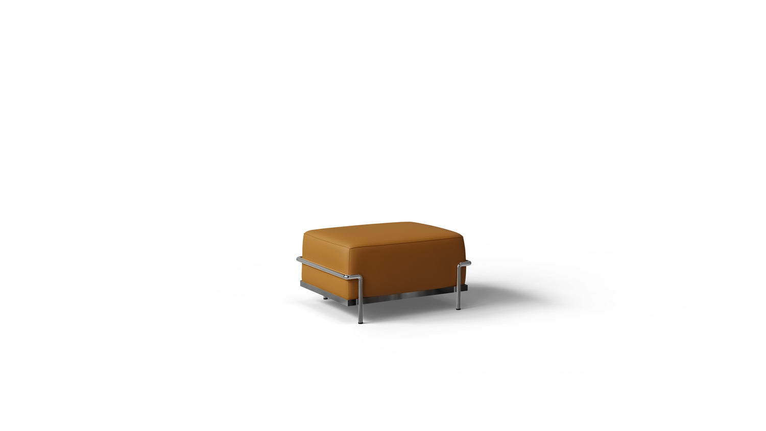 Le Corbusier LC2 Ottoman in Canada and the USA 2 Ottomane - Front Angle