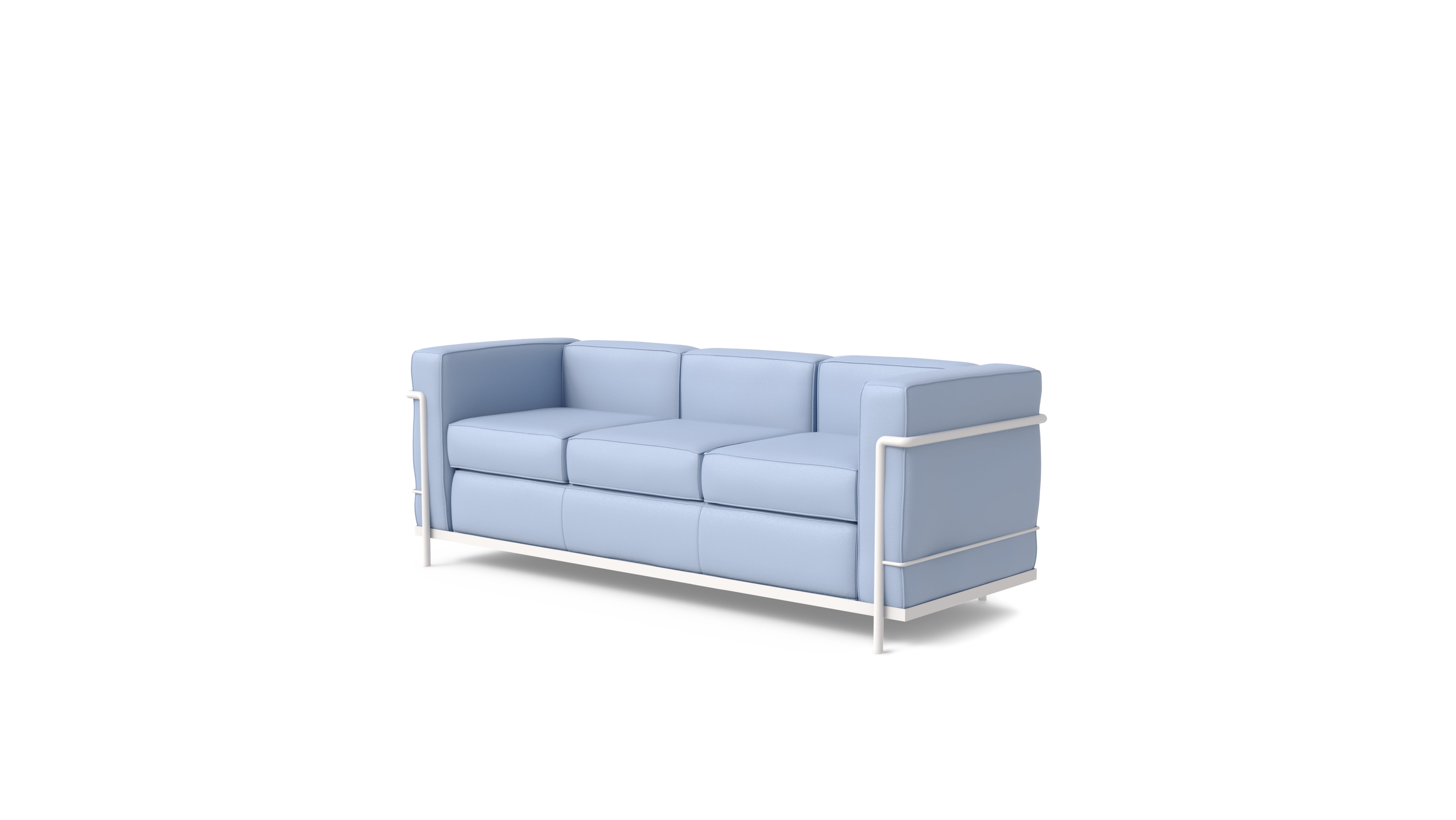 Le Corbusier LC2 Sofa Three-Seater in The USA and Canada - Front Angle