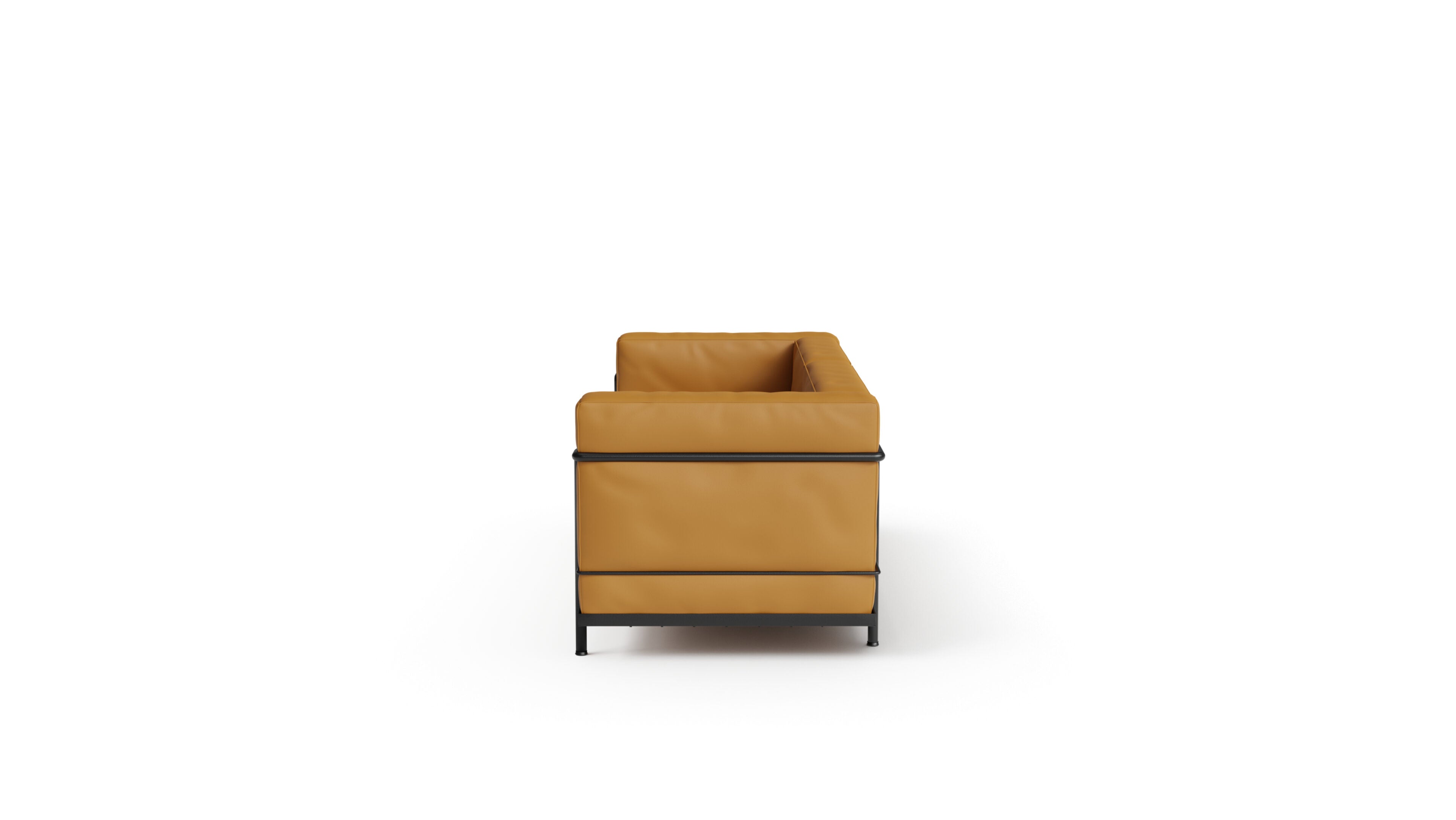 Le Corbusier LC3 2-Seat Loveseat Sofa with own Feather Filling in the USA and Canada - Side
