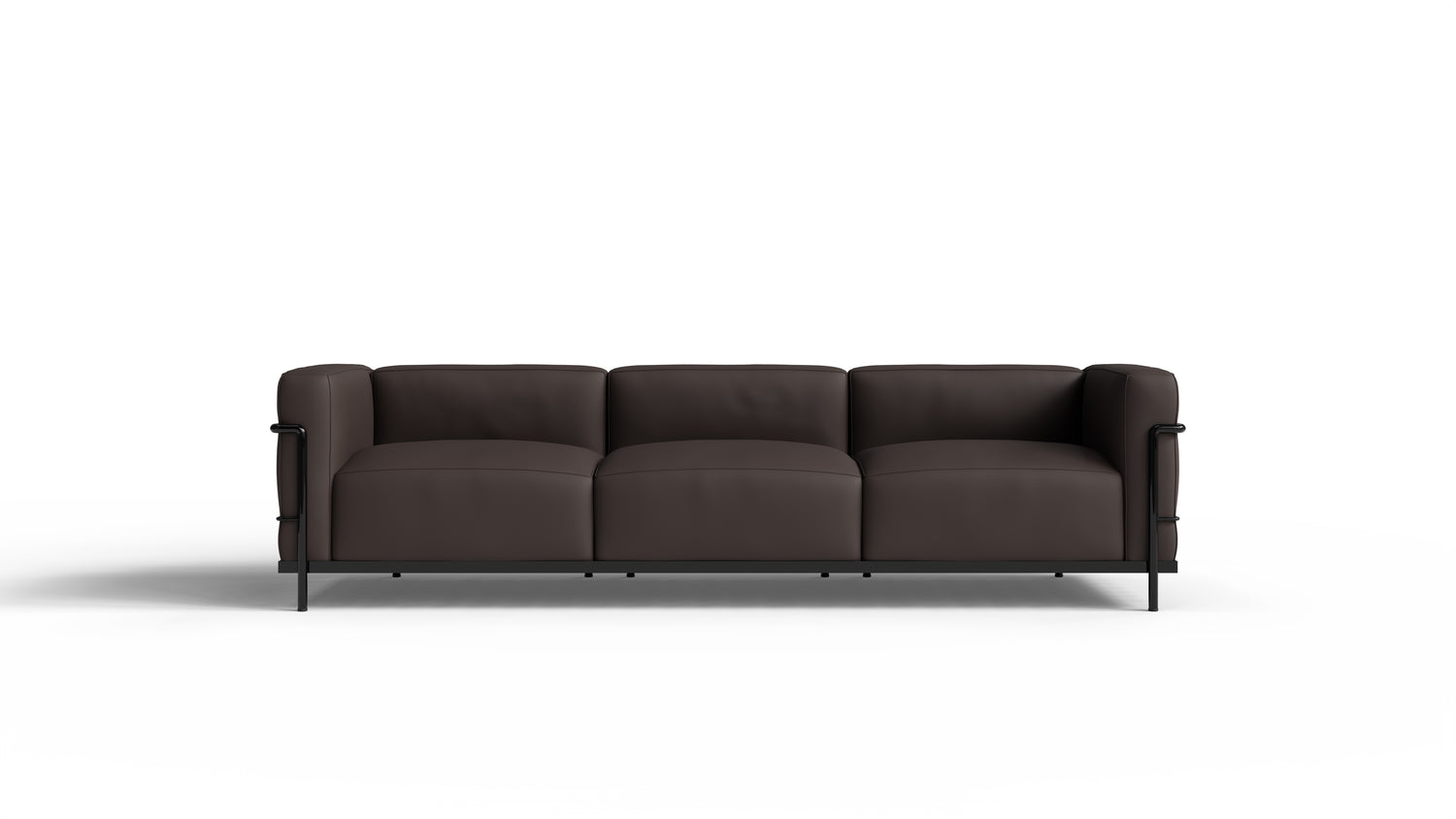 Le Corbusier LC3 Sofa in Canada and the USA LC3 Confort Grand Modèle Sofa Three-Seater - Front